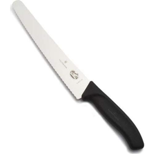 Cuchillo de Pan Victorinox Swiss Classic 26 cm Bisel Serrado Negro