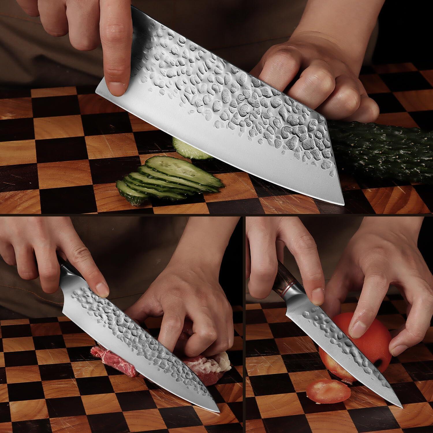 Juego de 5 cuchillos de chef KOFERY acero inoxidable 33 cm