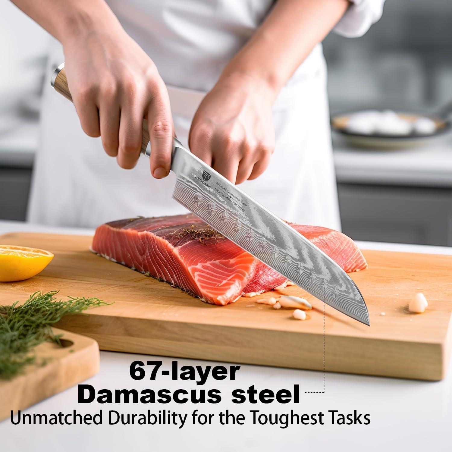 Cuchillo Santoku Brodark 30.8 cm Damasco Acero Inoxidable
