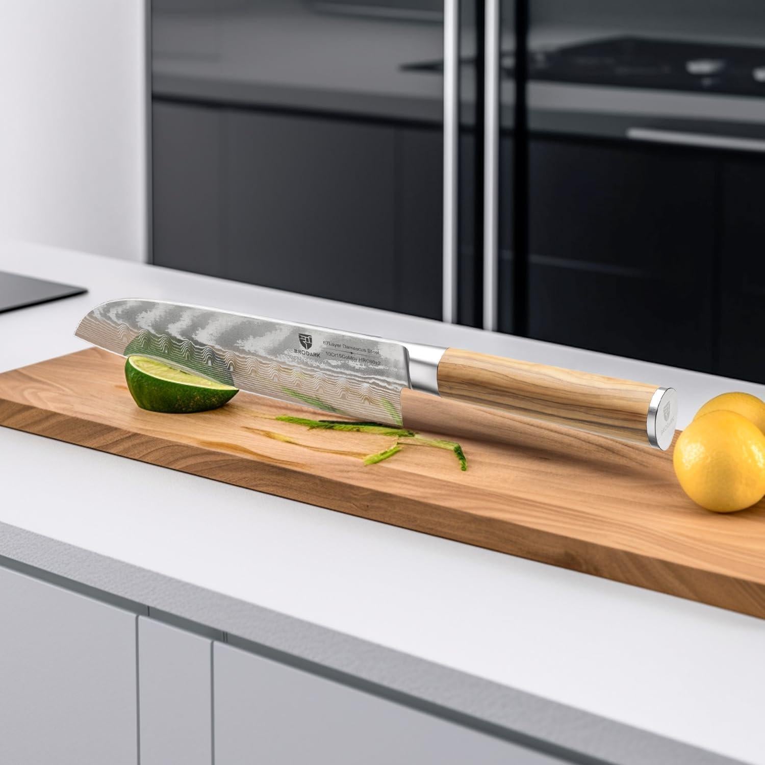 Cuchillo Santoku Brodark 30.8 cm Damasco Acero Inoxidable