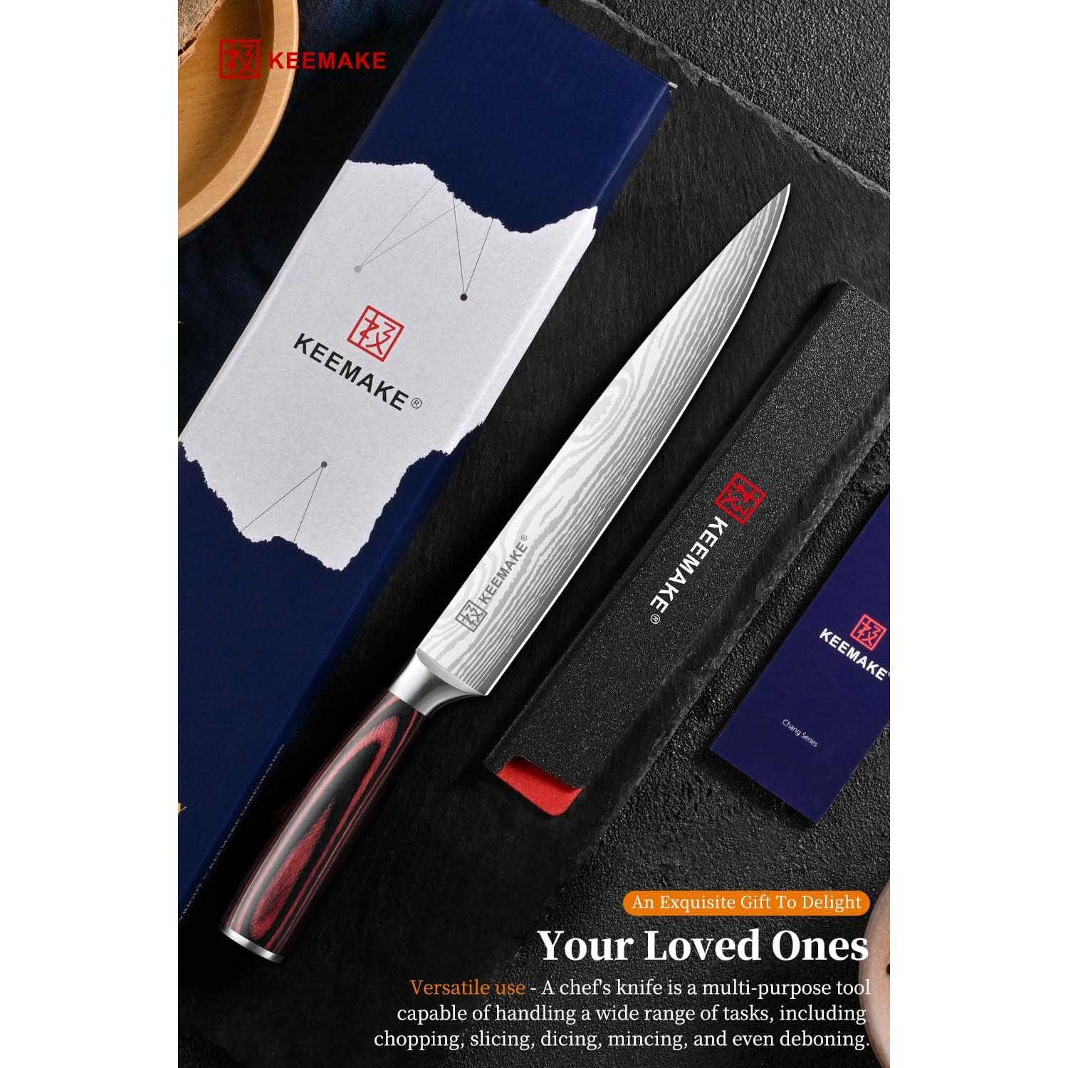 Cuchillo de Tallar KEEMAKE 20.32 cm Acero Inoxidable Ergonómico