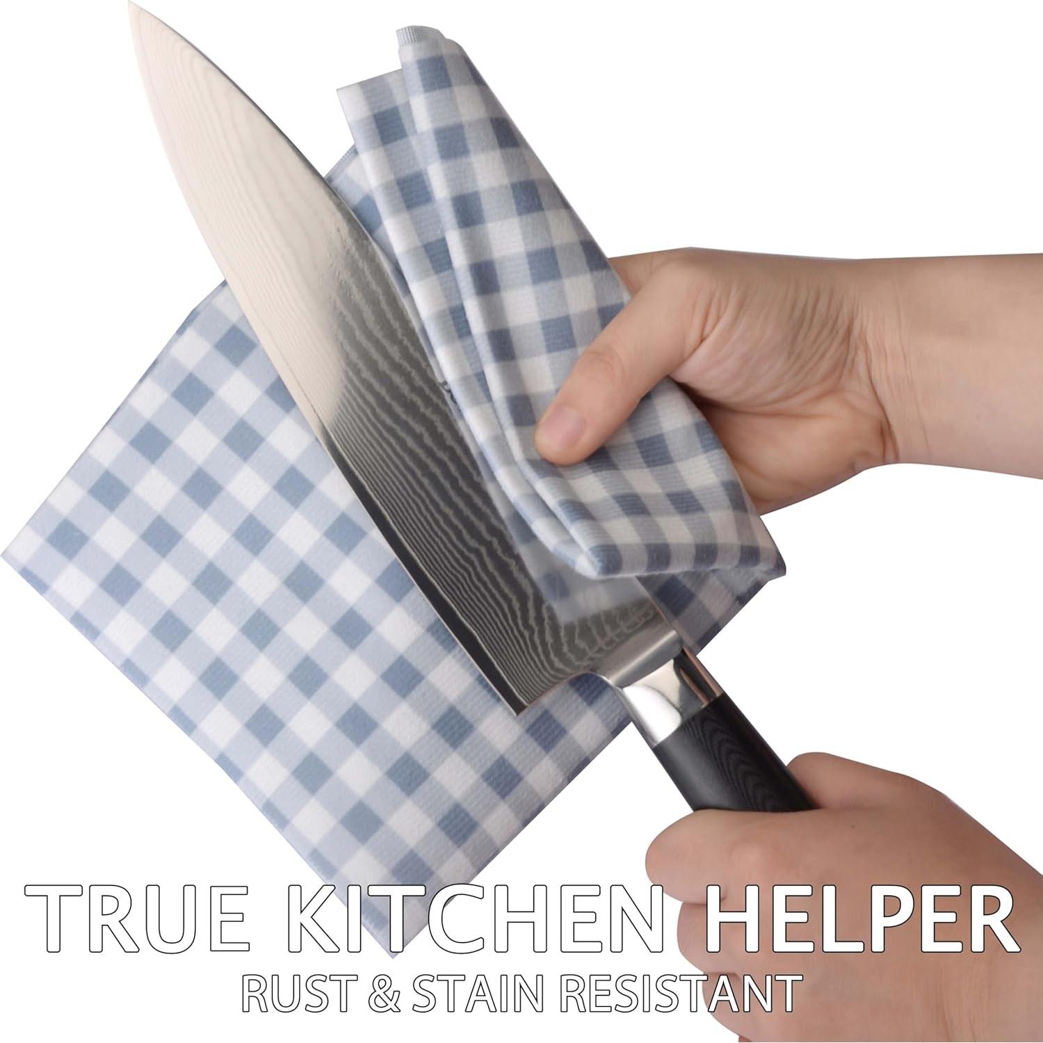 Cuchillo de Chef Damasco Boamlona 20 cm Acero VG10 Mango G10