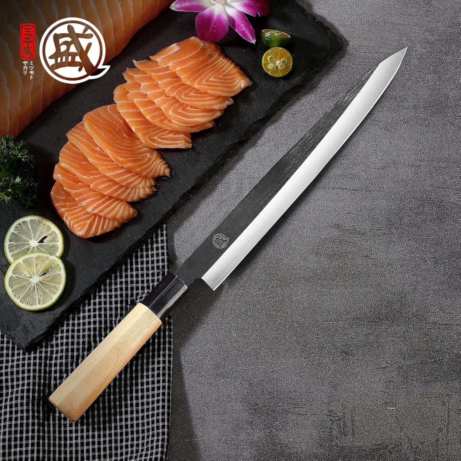 Cuchillo de Sashimi MITSUMOTO SAKARI 27.94 cm Acero Tungsteno