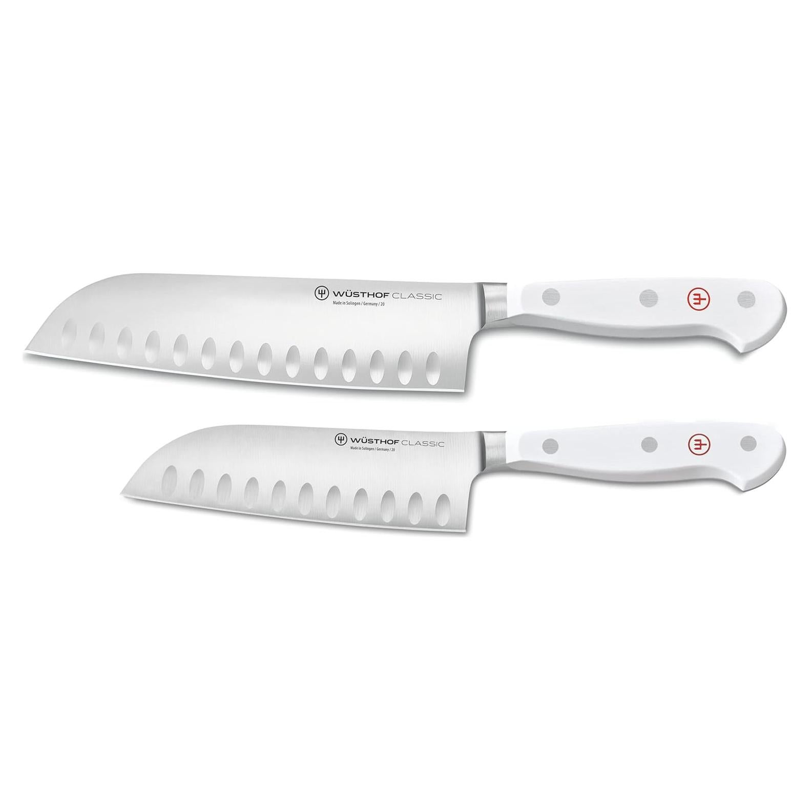 Juego de Cuchillos Santoku 2 Piezas Wüsthof Classic White