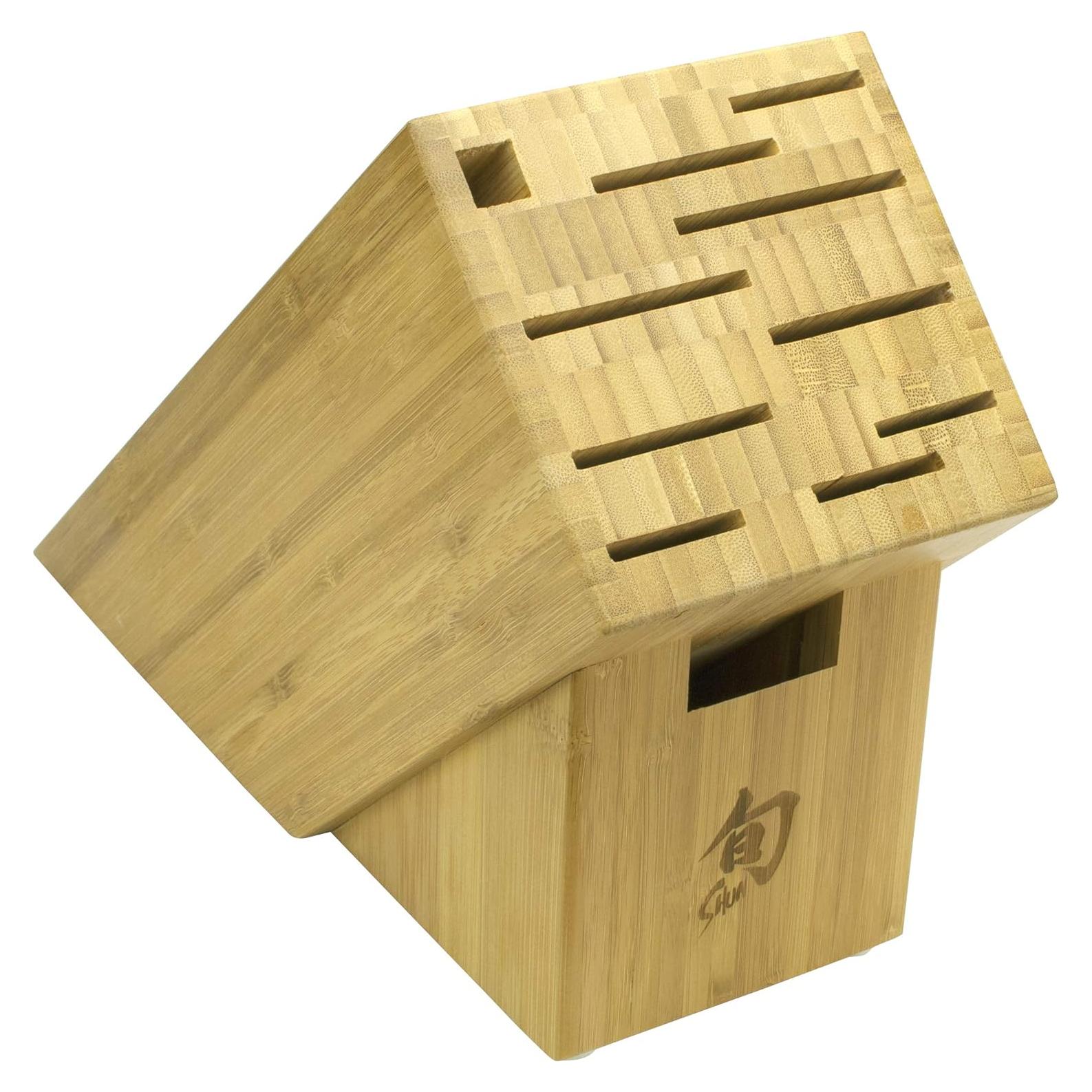 Bloque de cuchillos de bambú Shun para 11 piezas - Soporte elegante