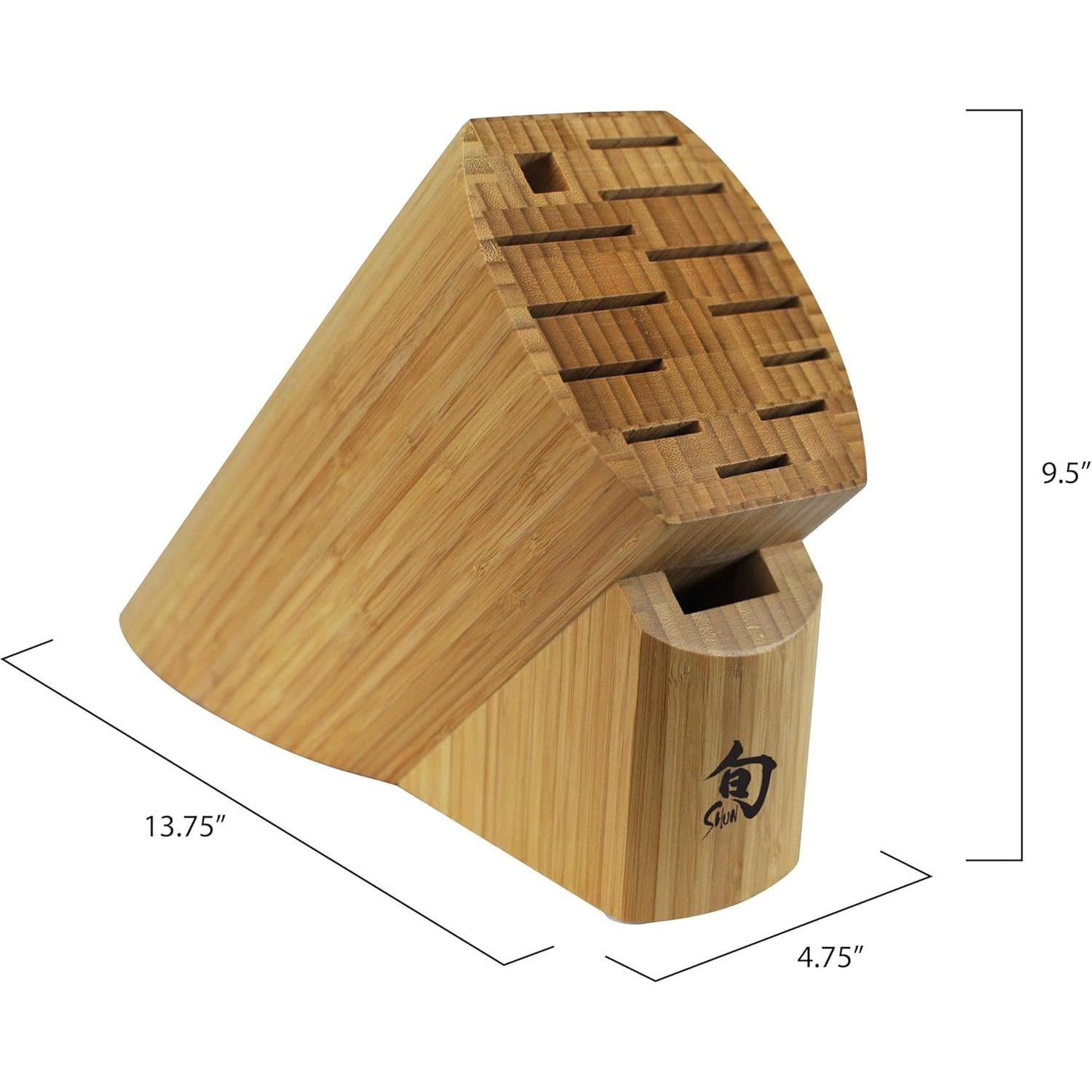 Bloque de cuchillos Shun Bamboo para 13 piezas, 2.78 kg