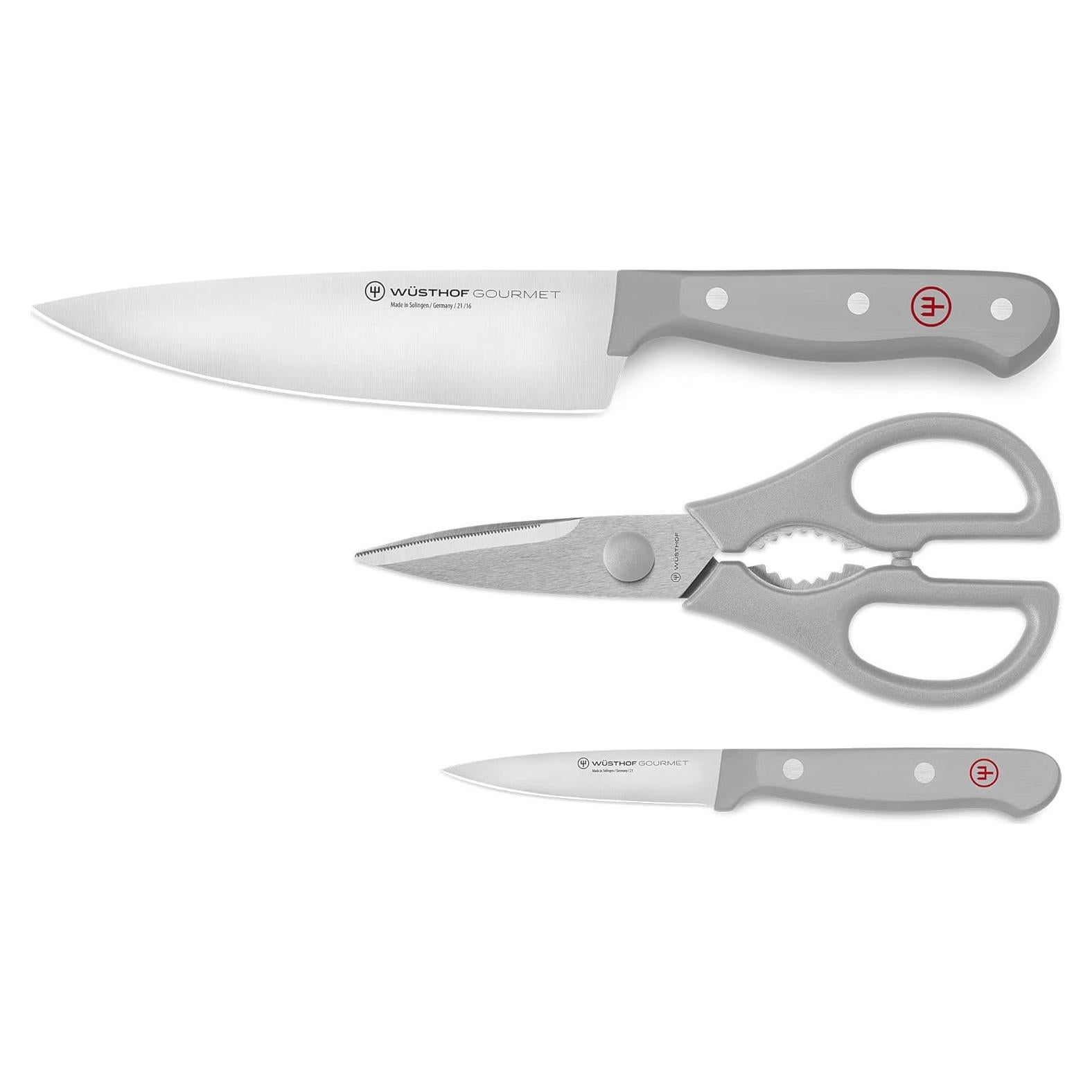 Juego de Cuchillos Wüsthof Gourmet 3 Piezas Acero Inoxidable