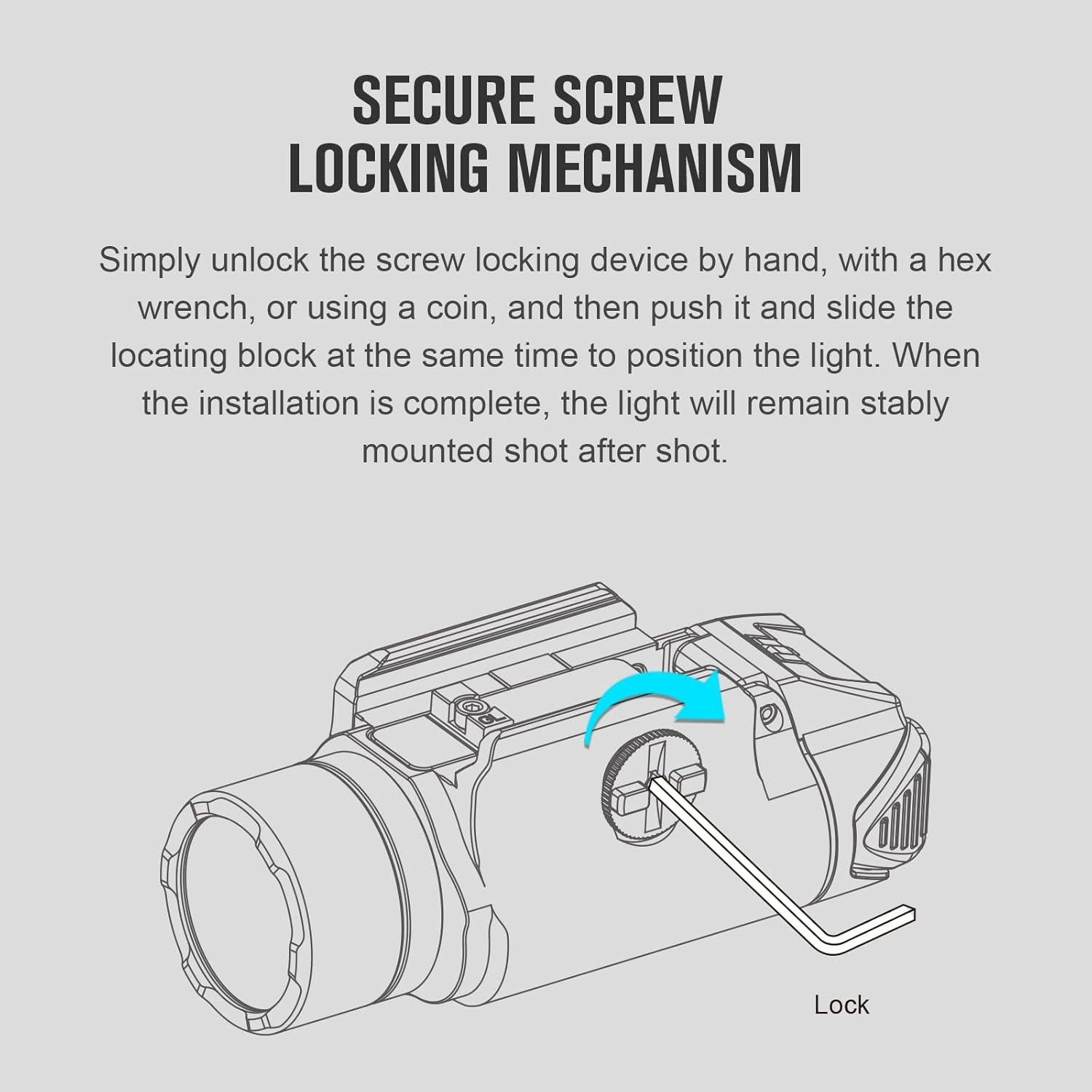 OLIGHT PL-3S Valkyrie 1000 Lúmenes Luz Táctica LED Negra