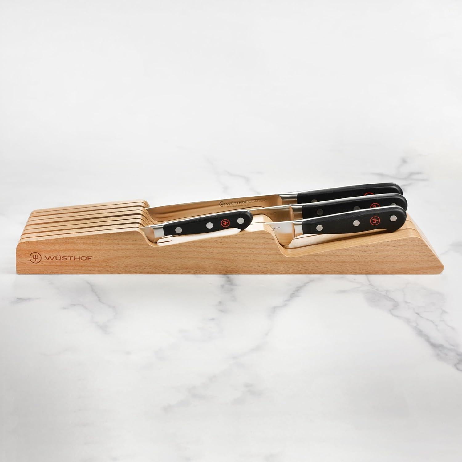 Set de Cuchillos Wüsthof Classic 5 Piezas con Bloque de Madera