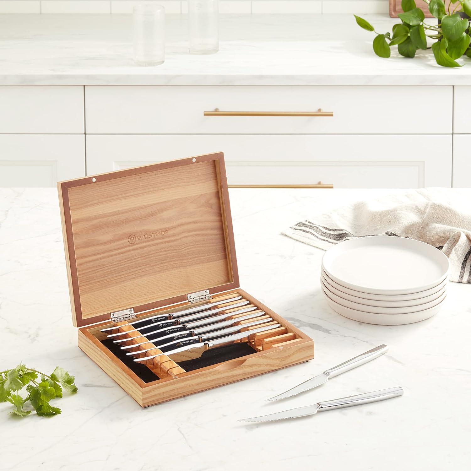 Juego de Cuchillos de Carne Wüsthof 8 Piezas Acero Inoxidable