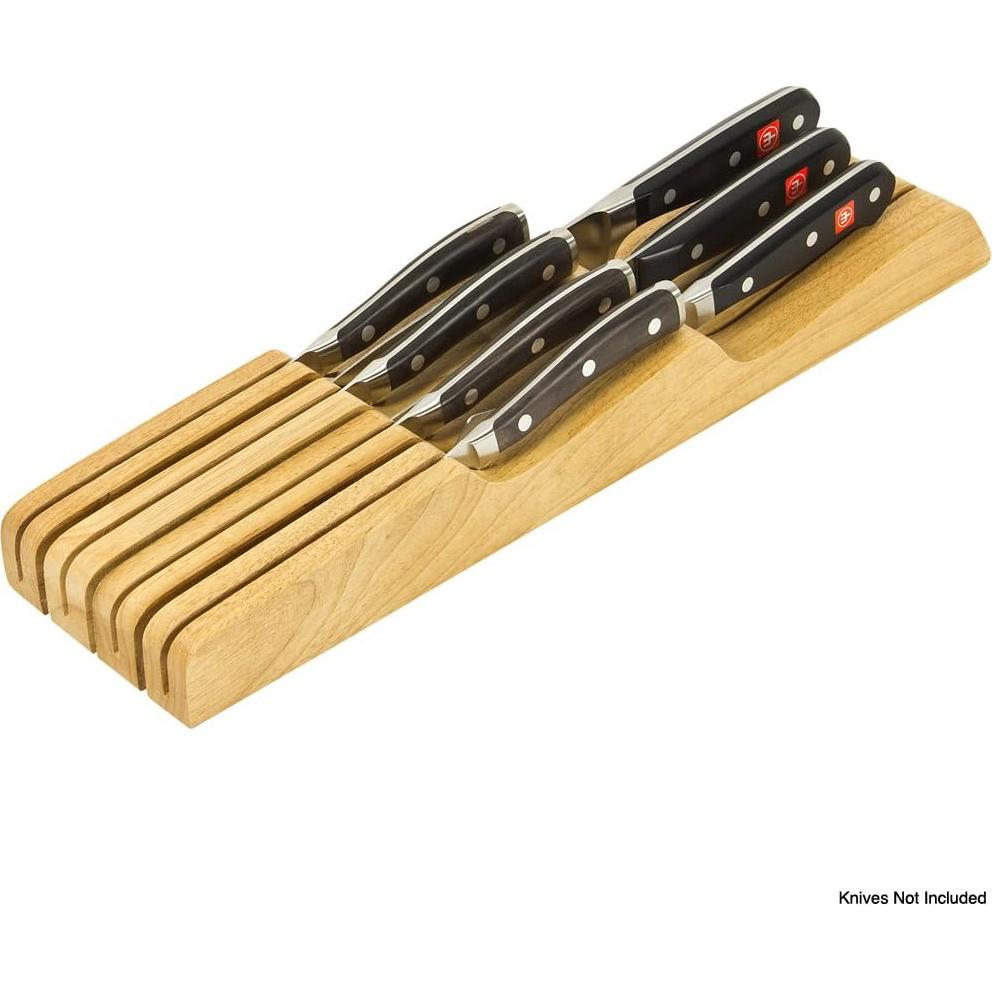 Almacenamiento de cuchillos Wüsthof en cajón 7 ranuras madera