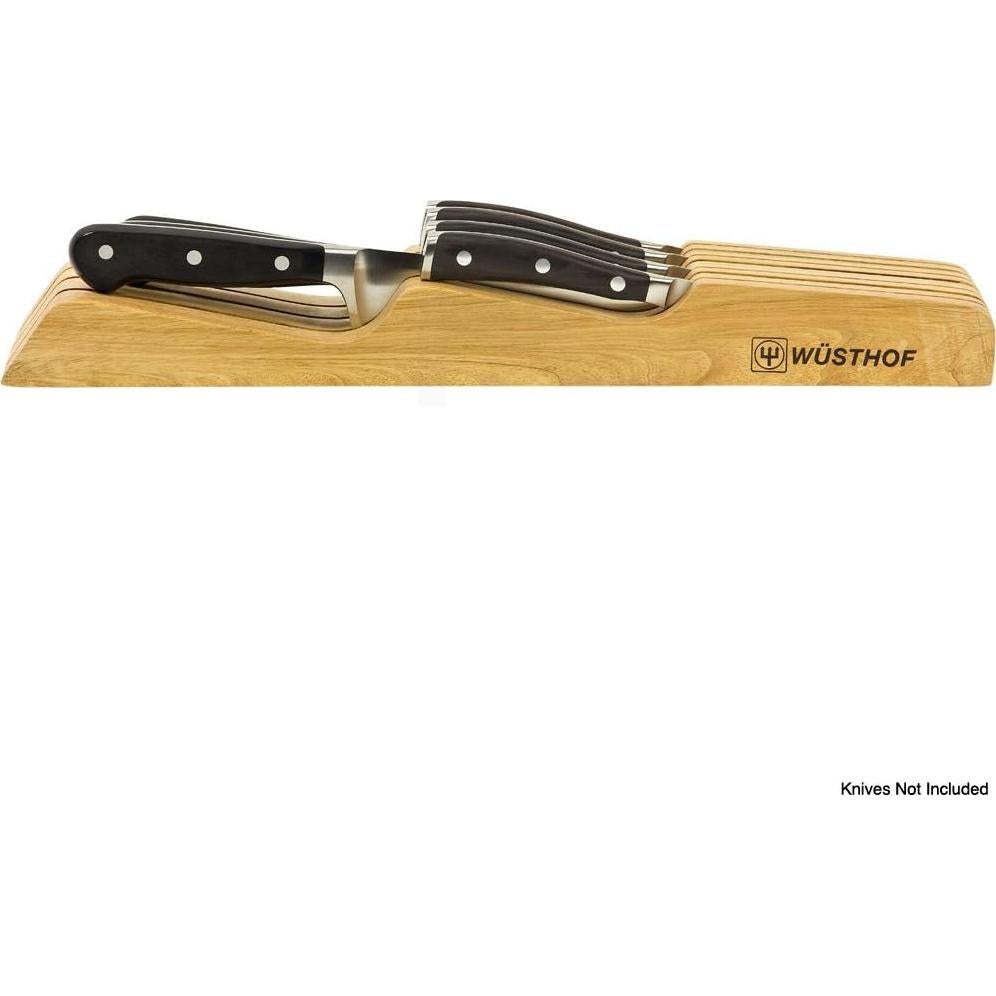 Almacenamiento de cuchillos Wüsthof en cajón 7 ranuras madera