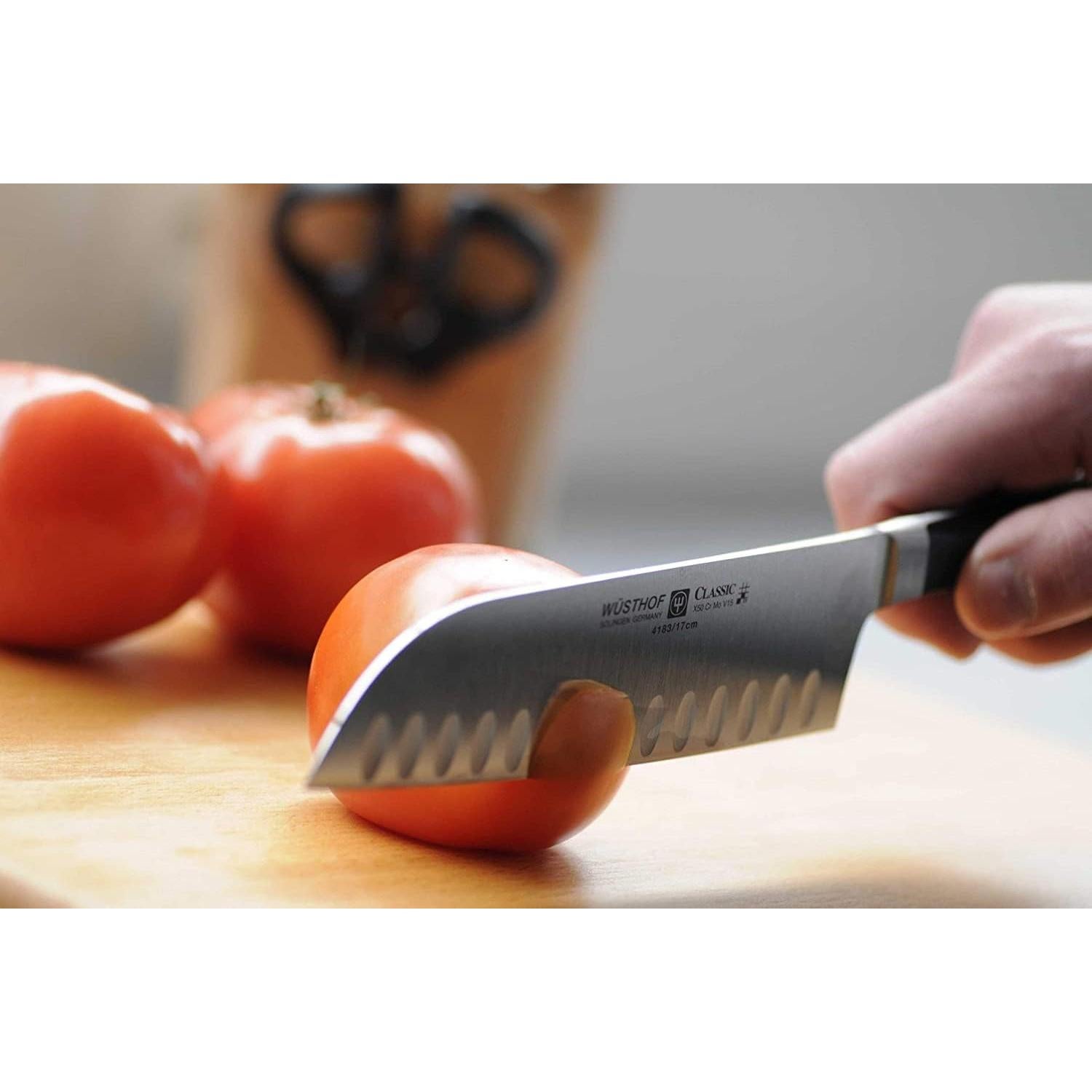 Cuchillo Santoku Wüsthof Clásico 17 cm Forjado Acero Inoxidable