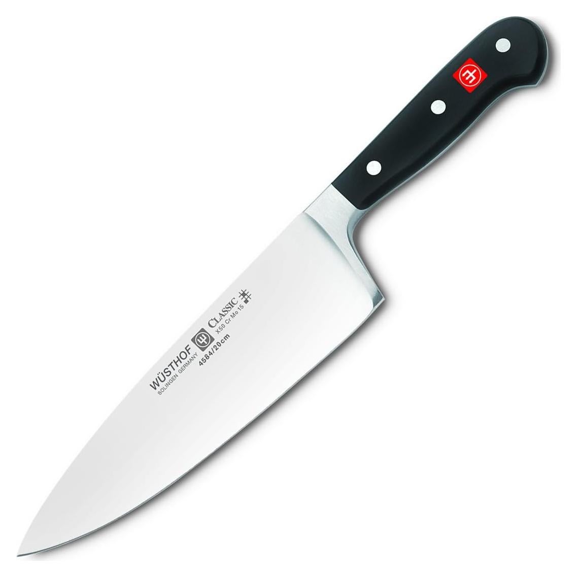 Cuchillo de Chef Wüsthof 20 cm Forjado Acero Inoxidable Negro