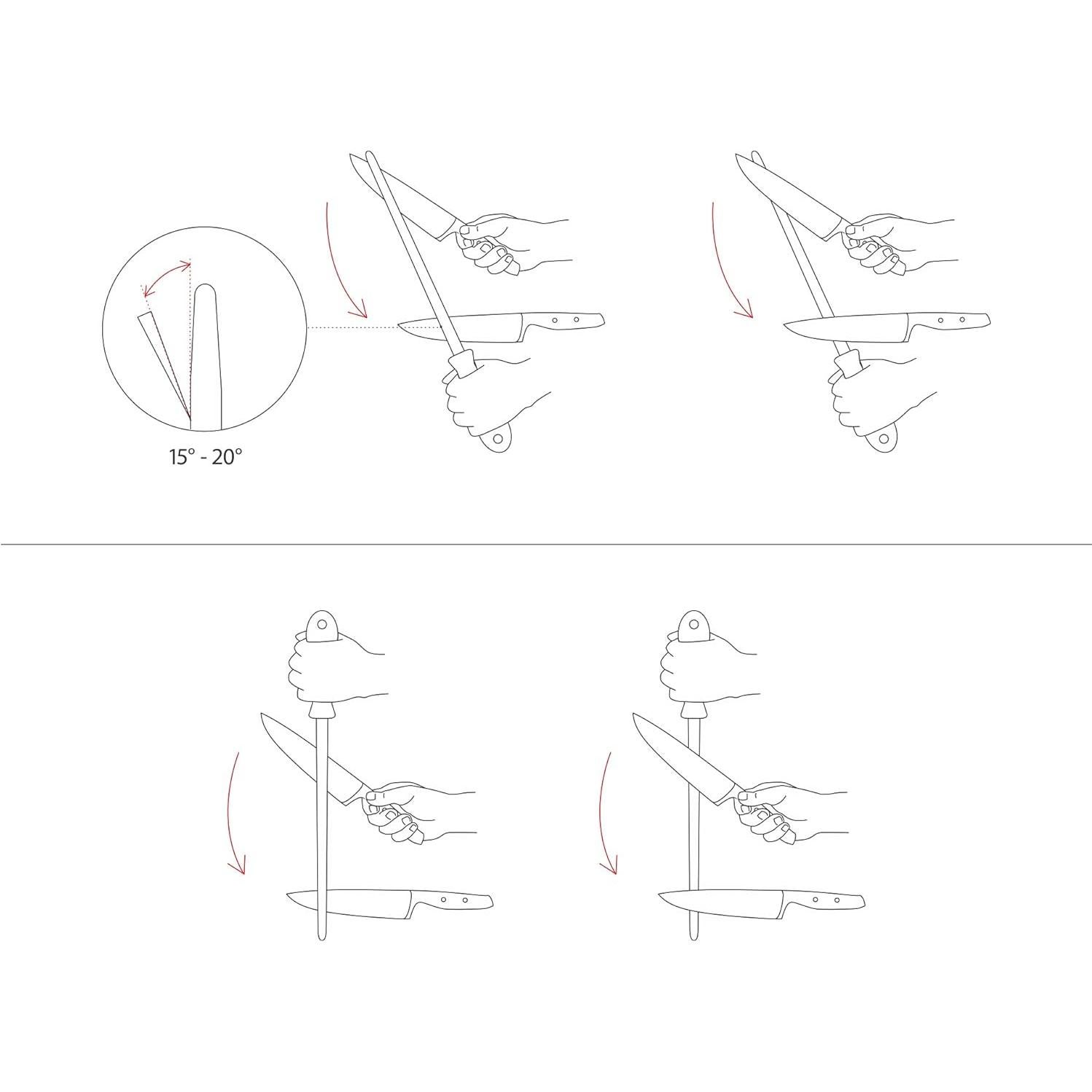 Varilla de Afilado Wüsthof 25.4 cm Acero Inoxidable