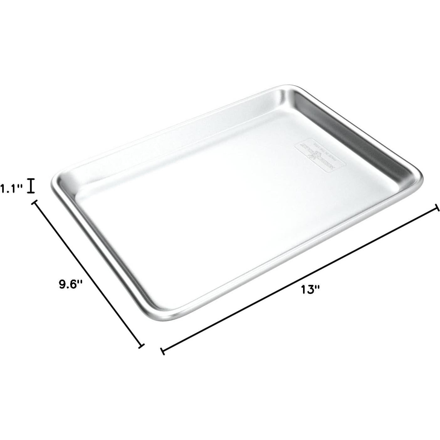 Bandejas de Aluminio Nordic Ware Naturals 2-Pack Cuarto de Hoja