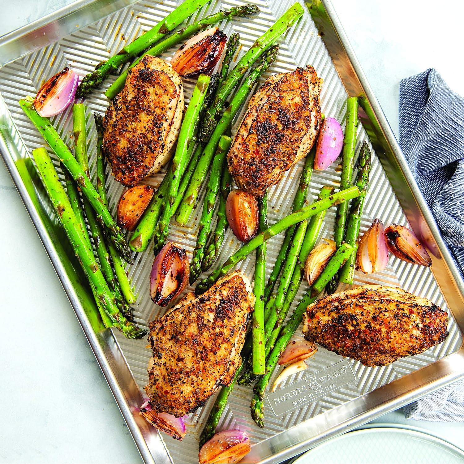 Hoja para Hornear Nordic Ware Prism 2-Pack Aluminio Natural