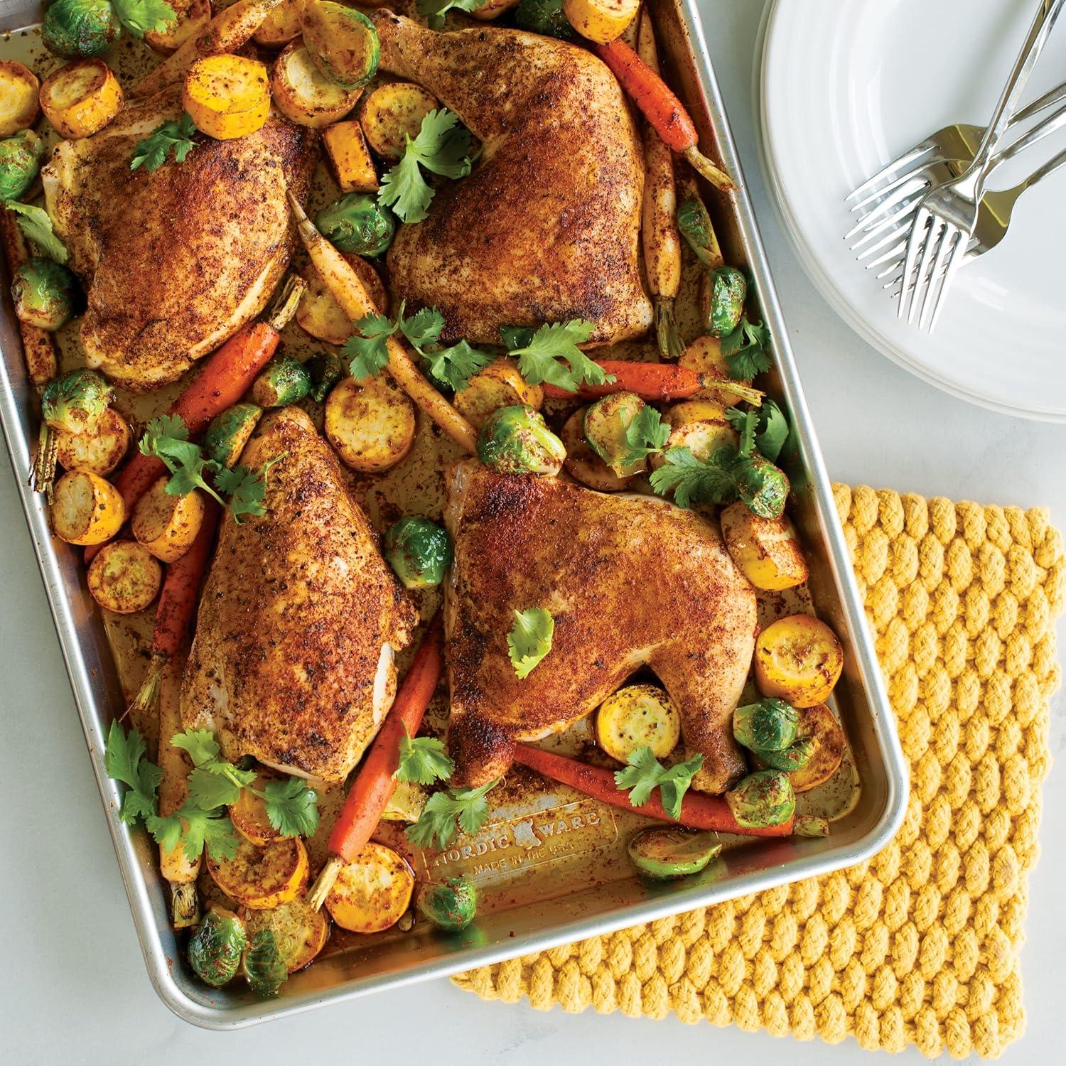 Juego de bandejas para hornear Nordic Ware 45.7x32.8 cm y 33x24.4 cm