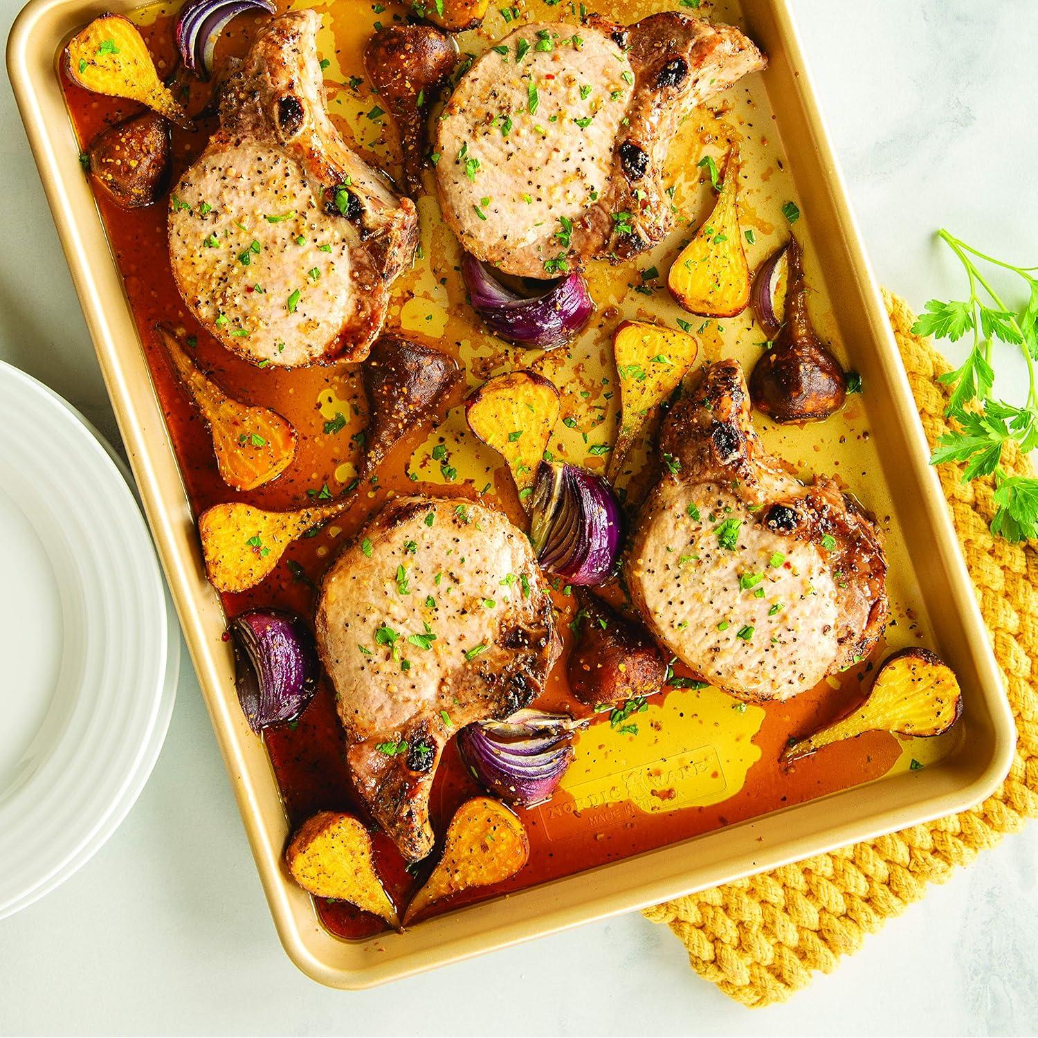 Bandeja para Hornear Aluminio Antiadhesivo Nordic Ware 33x46cm