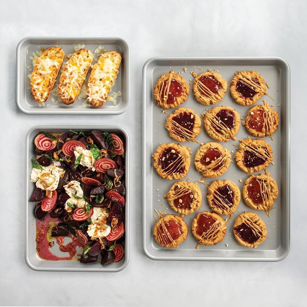 Juego de bandejas para hornear 3 piezas Nordic Ware Aluminio