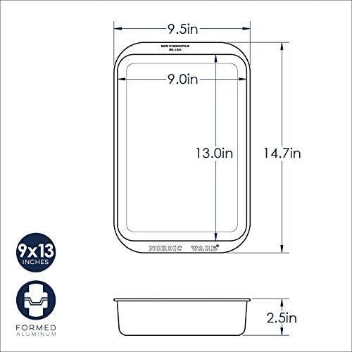 Sartén para Pasteles Nordic Ware 39.7x24.4 cm Aluminio Plata
