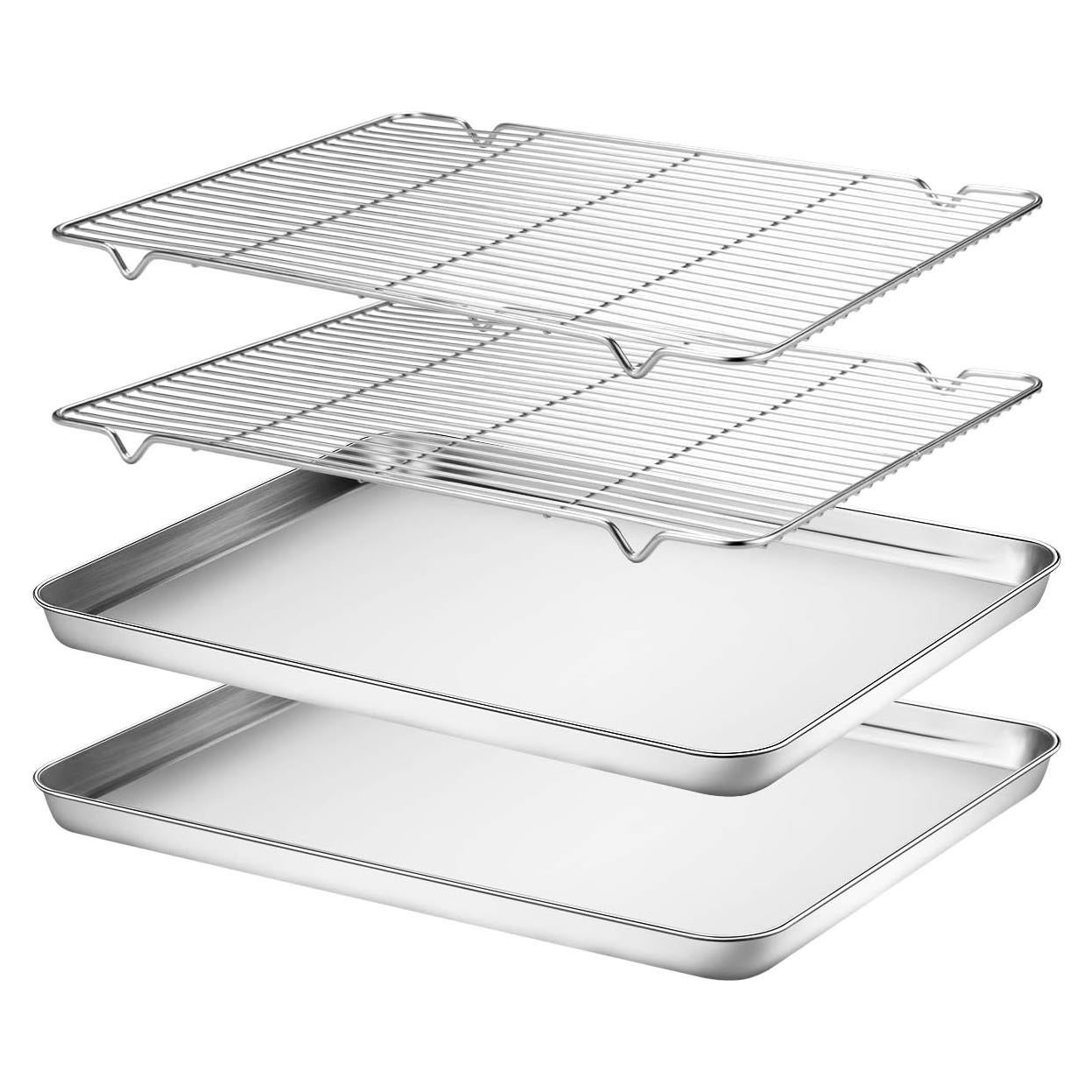 Juego de Bandejas para Hornear Wildone 2 Piezas Acero Inoxidable