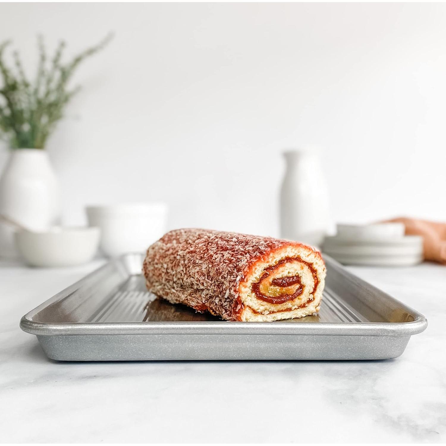 Bandeja para Hornear USA Pan Media Hoja Acero Aluminizado