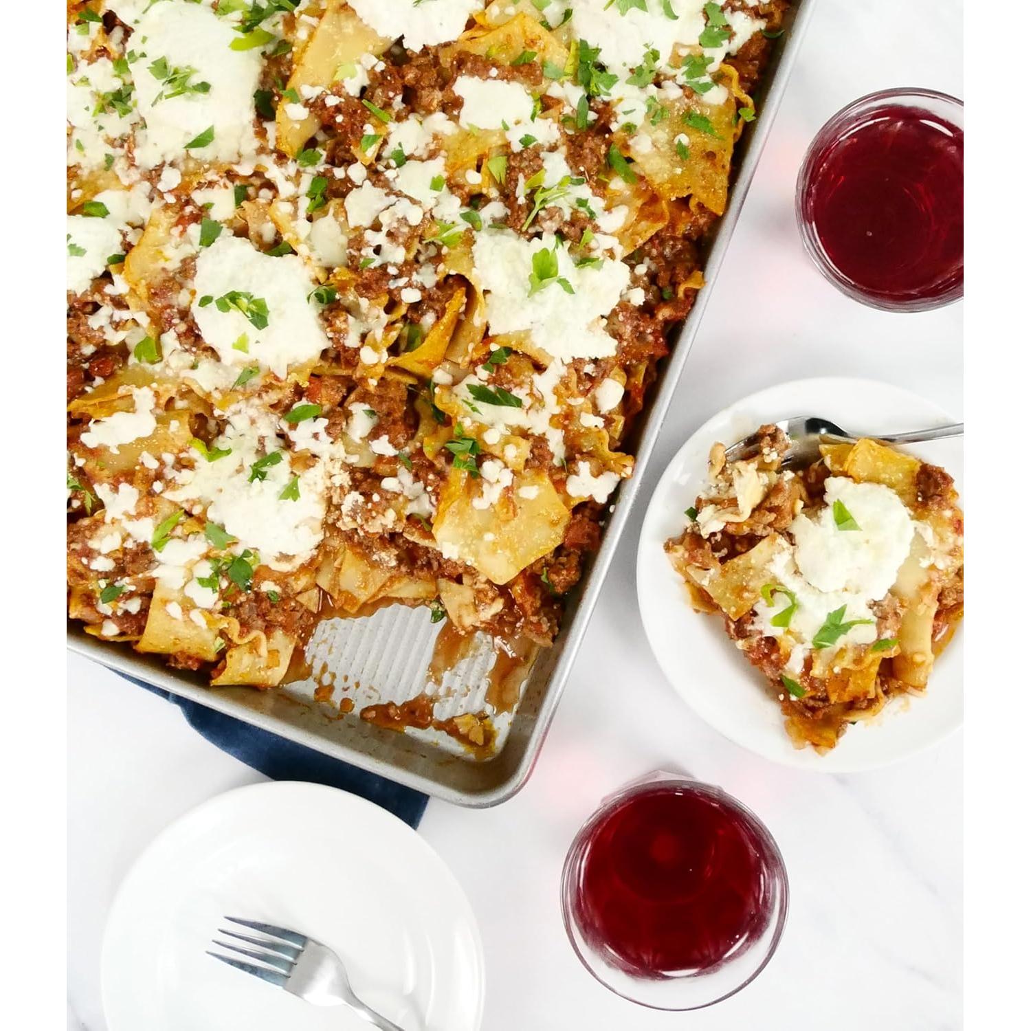 Bandeja para Hornear USA Pan Media Hoja Acero Aluminizado