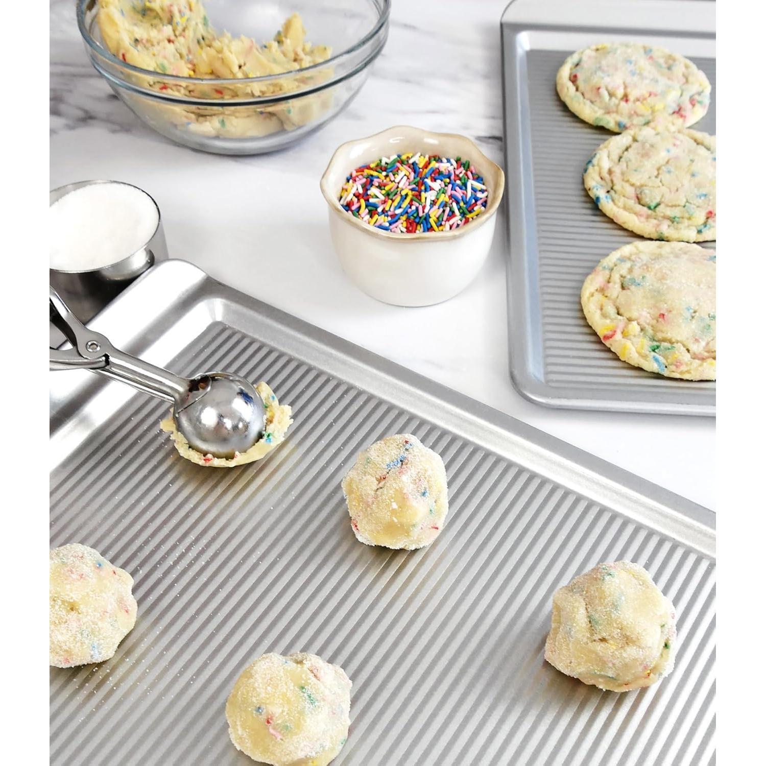 Juego de 2 Bandejas para Galletas USA Pan Antiadherentes 43x30 cm