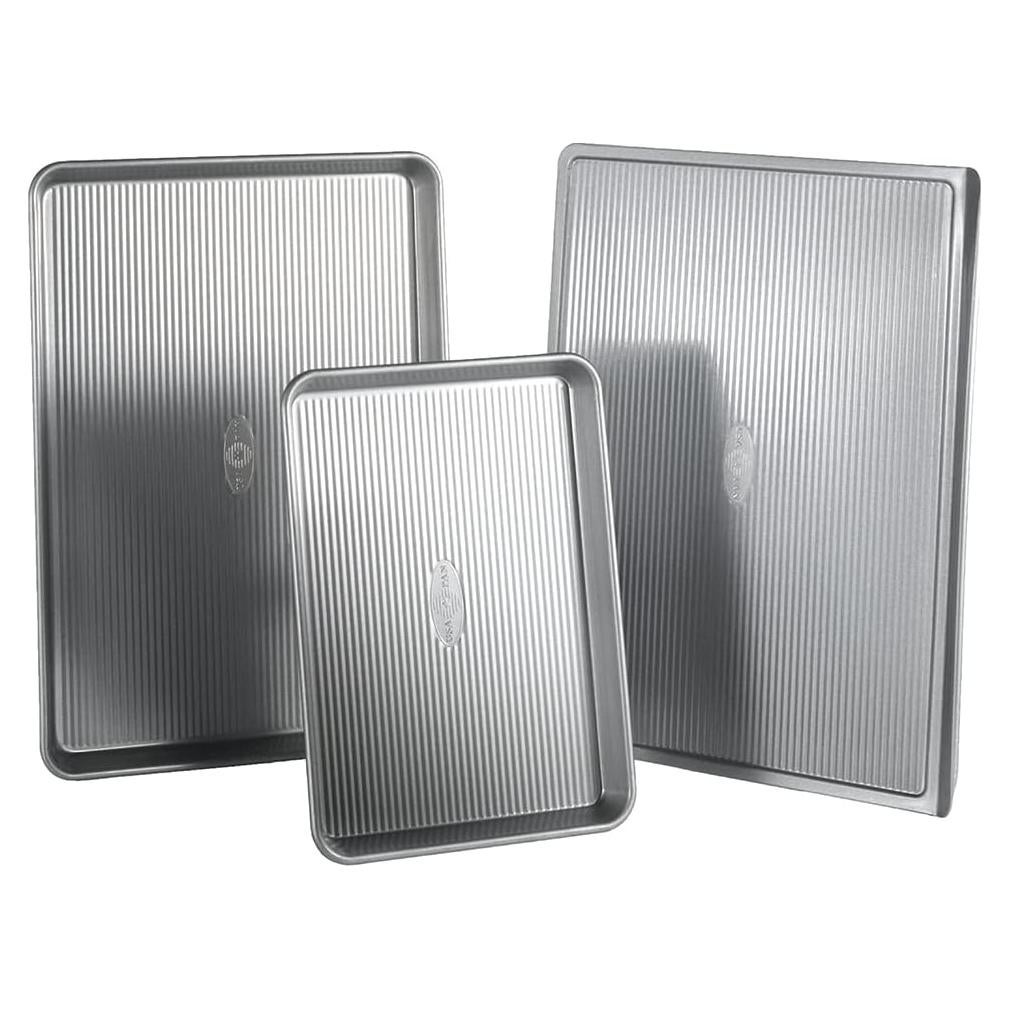 Juego de Utensilios para Hornear 3 Piezas USA Pan Acero Aluminizado