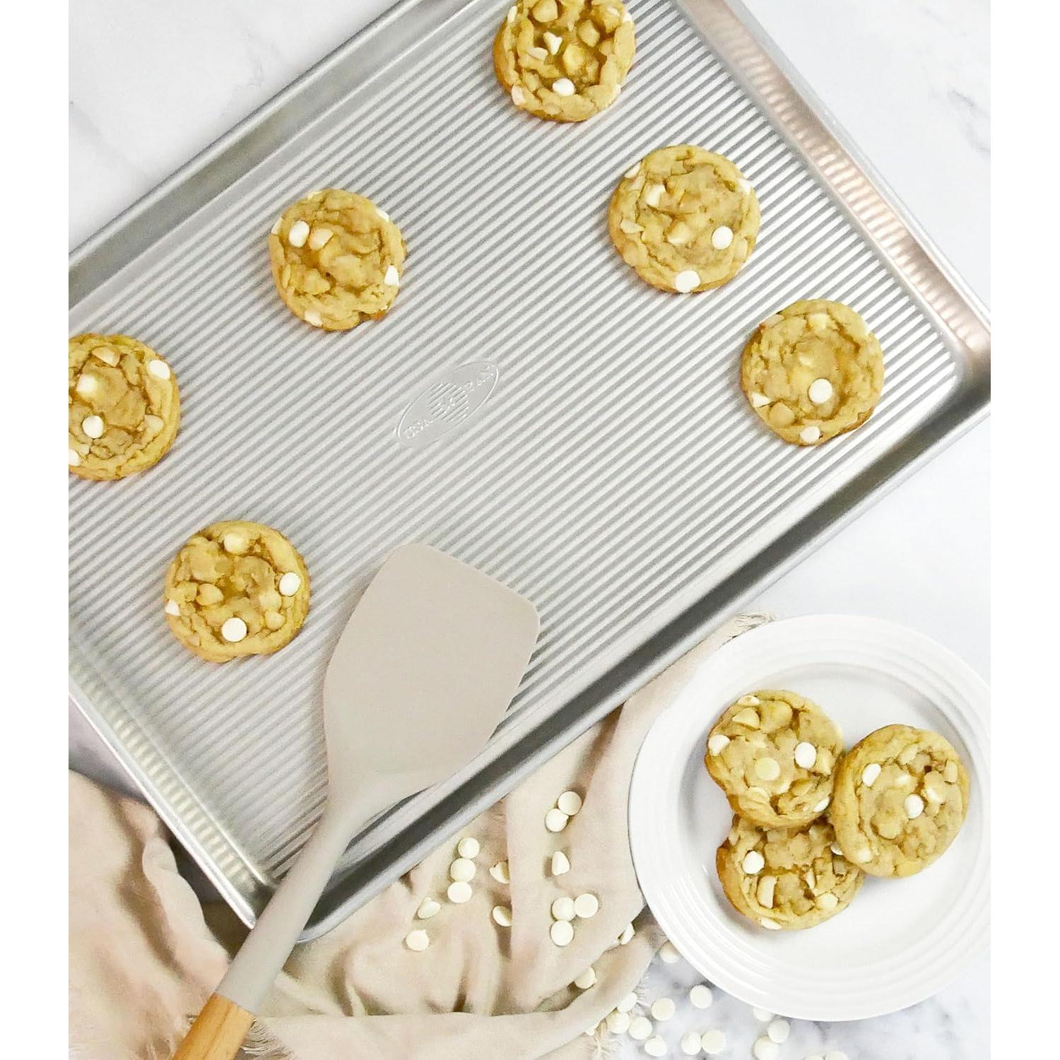 Juego de 2 bandejas para hornear aluminio USA Pan 45x32 cm