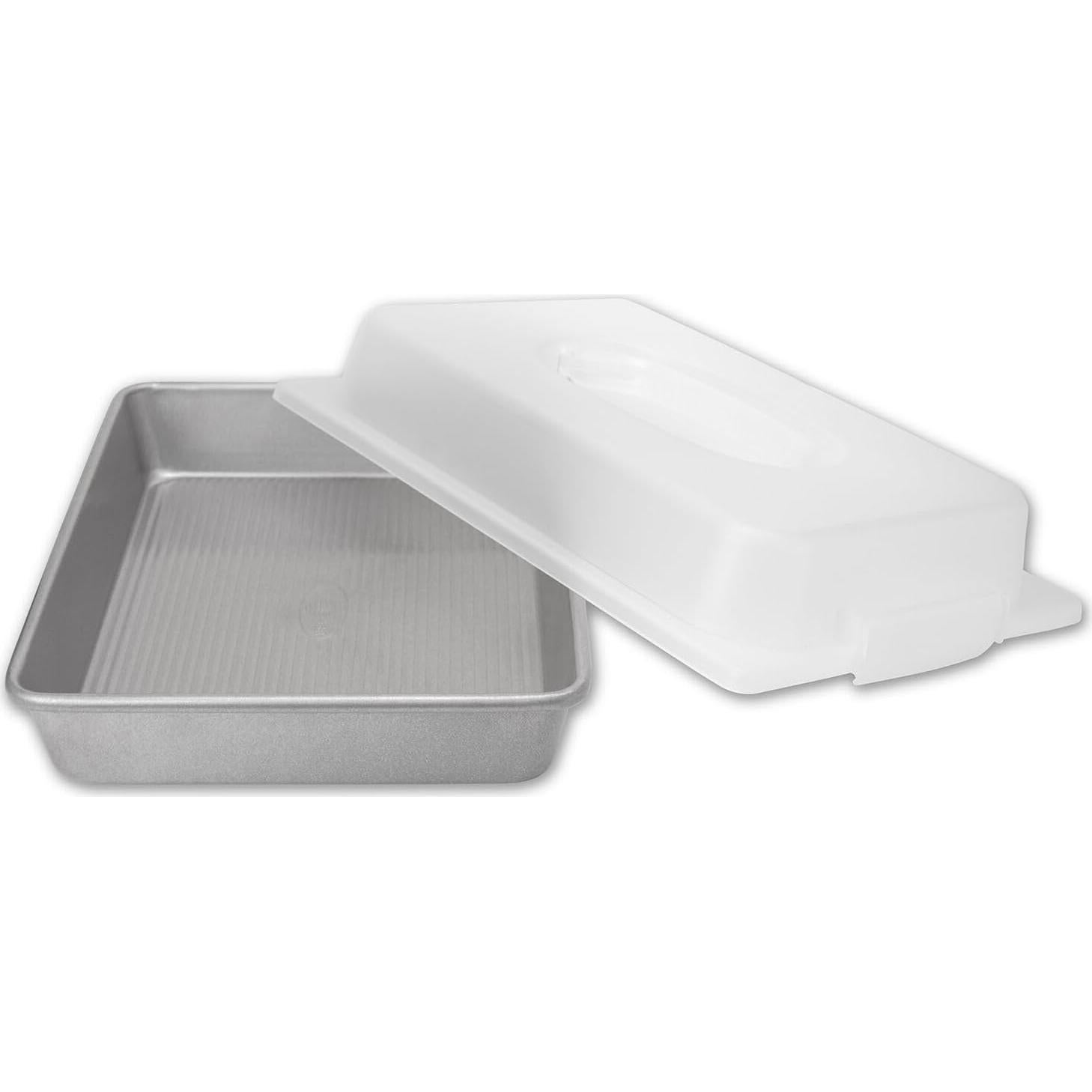 Sartén Rectangular Antiadherente USA Pan 23x33 cm con Tapa