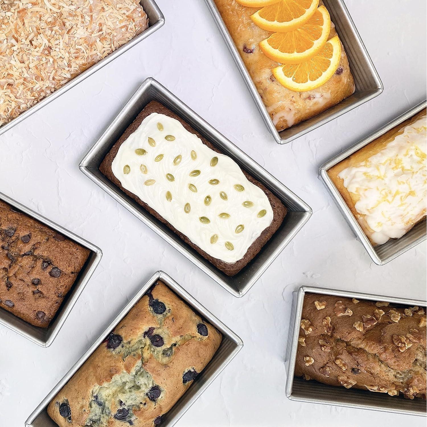 Molde para Pan USA Pan 1.5 lb Acero Aluminizado 25.4x12.7x7.6 cm