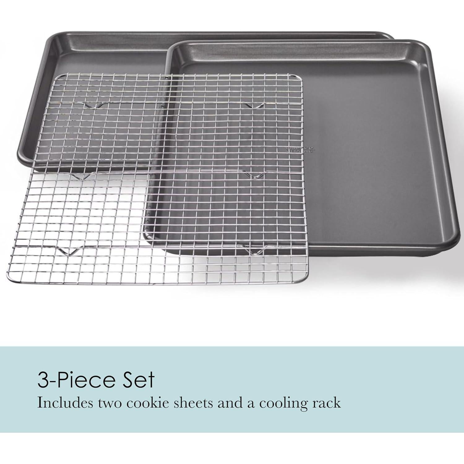 Juego de bandejas para galletas Chicago Metallic 3 piezas