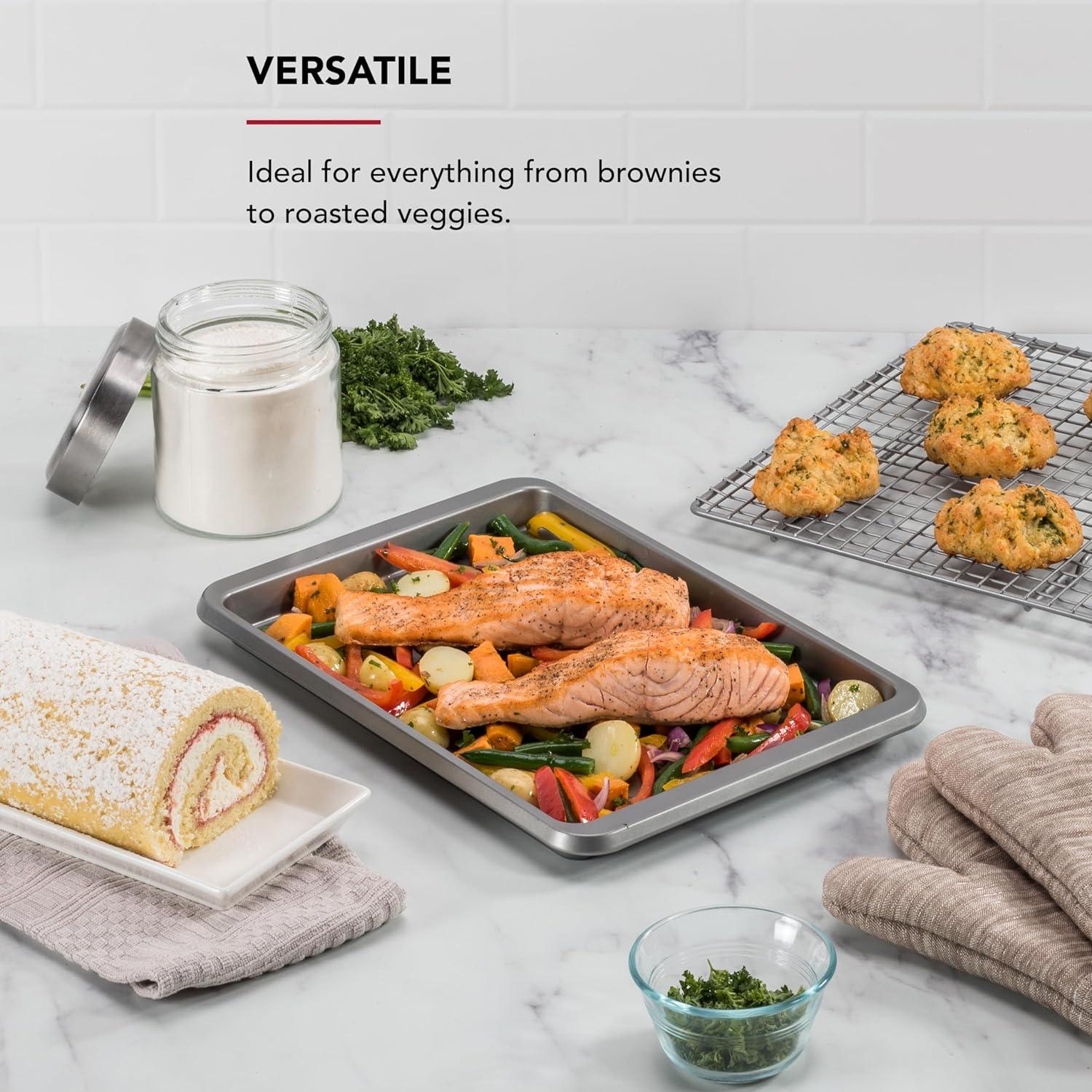 Bandeja para Hornear KitchenAid 23x33cm Antiadherente Plata