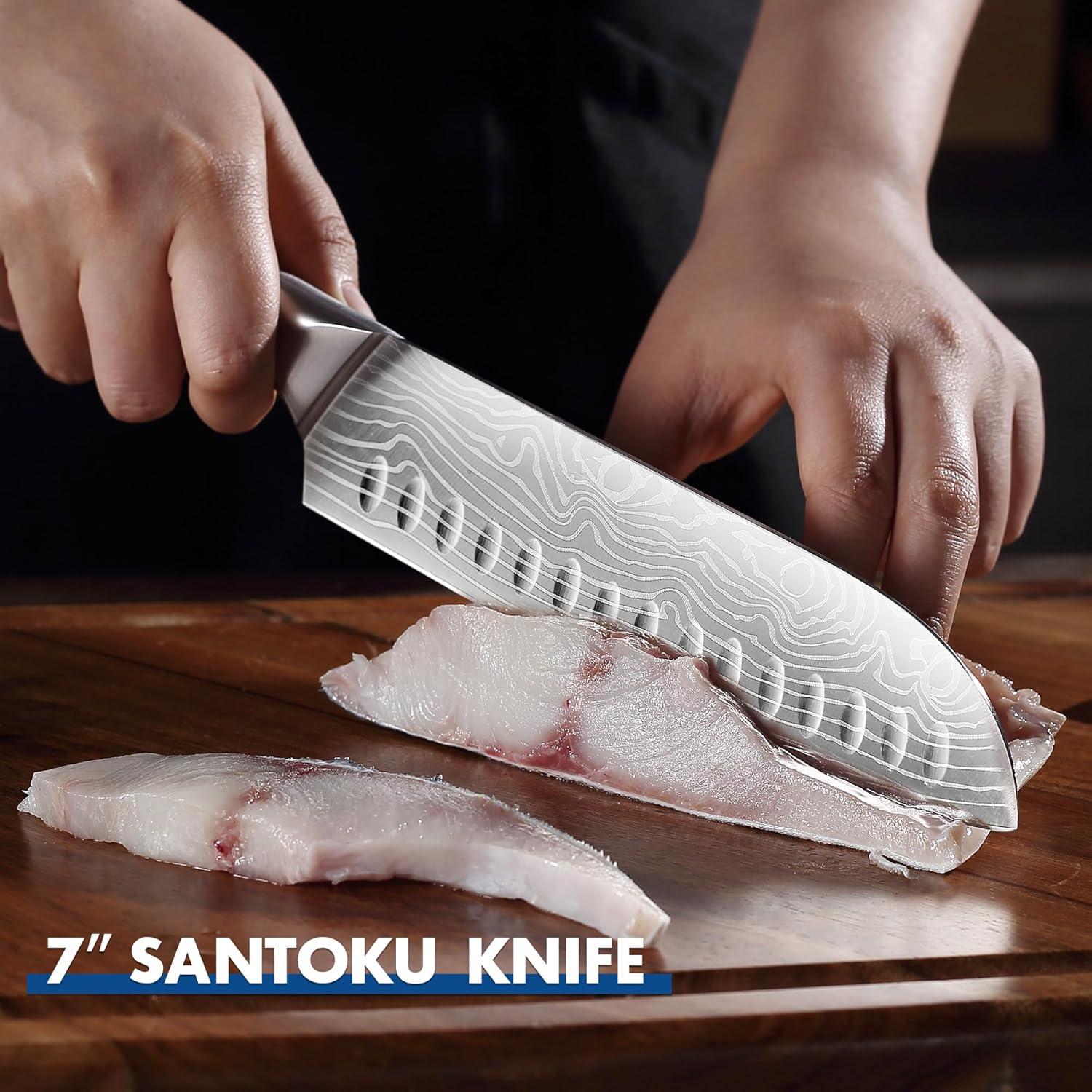 Juego de 5 Cuchillos de Cocina YOTSUBA Acero Inoxidable