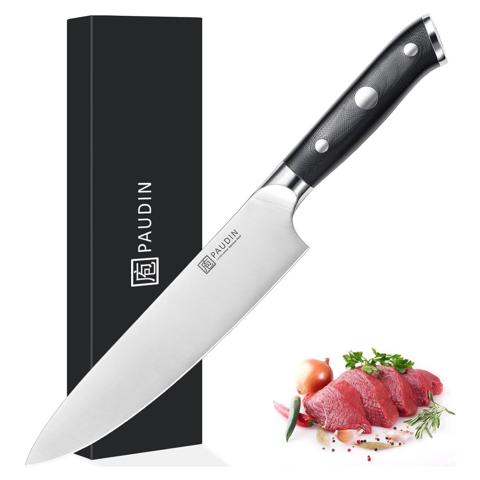 Cuchillo de Chef PAUDIN 20.32 cm Acero Inoxidable Forjado