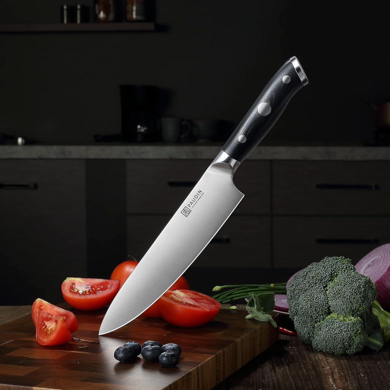 Cuchillo de Chef PAUDIN 20.32 cm Acero Inoxidable Forjado