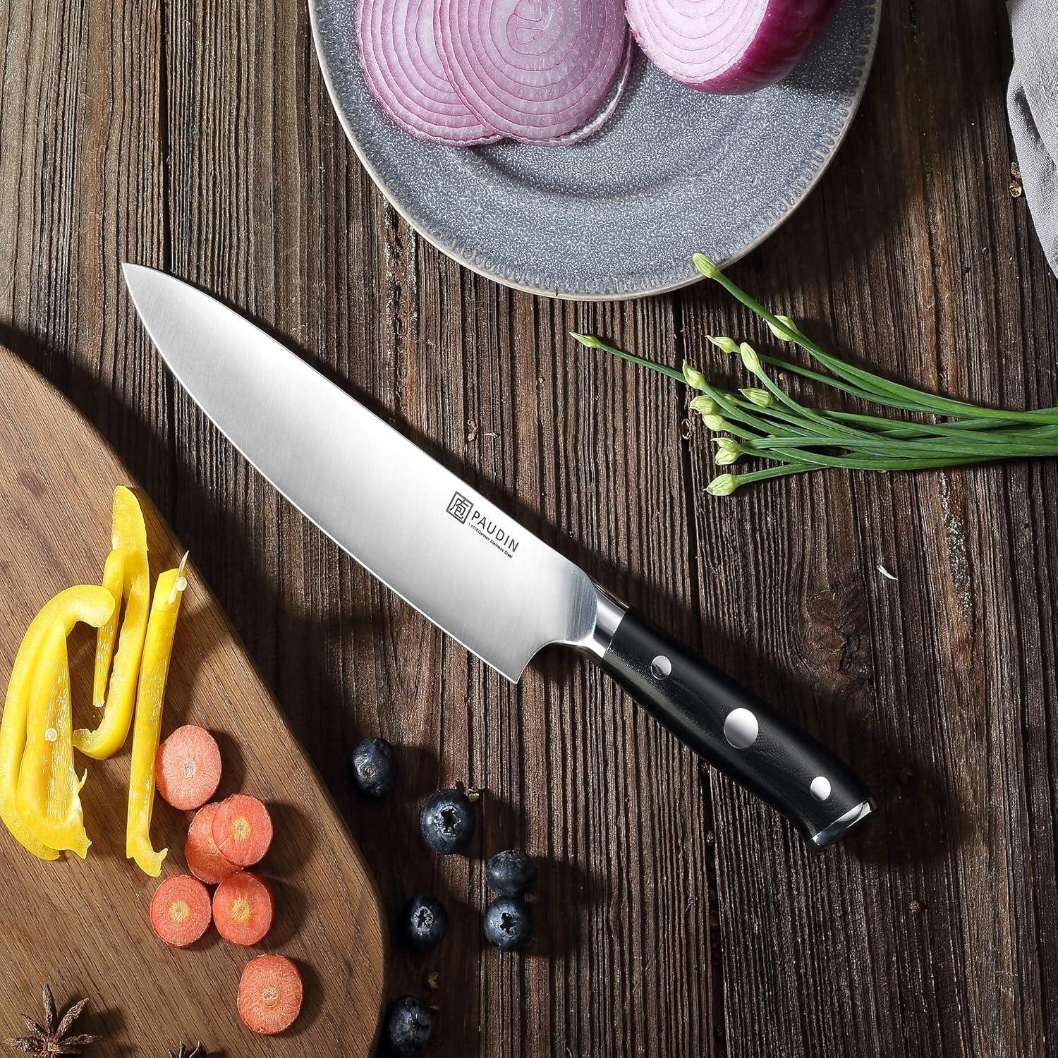 Cuchillo de Chef PAUDIN 20.32 cm Acero Inoxidable Forjado