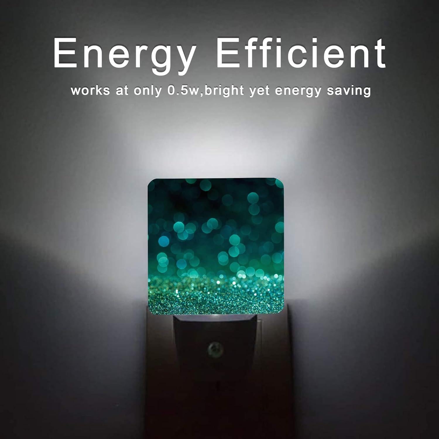 Luz Nocturna LED Oeaskly Verde Brillante 0.5W Sensor Automático