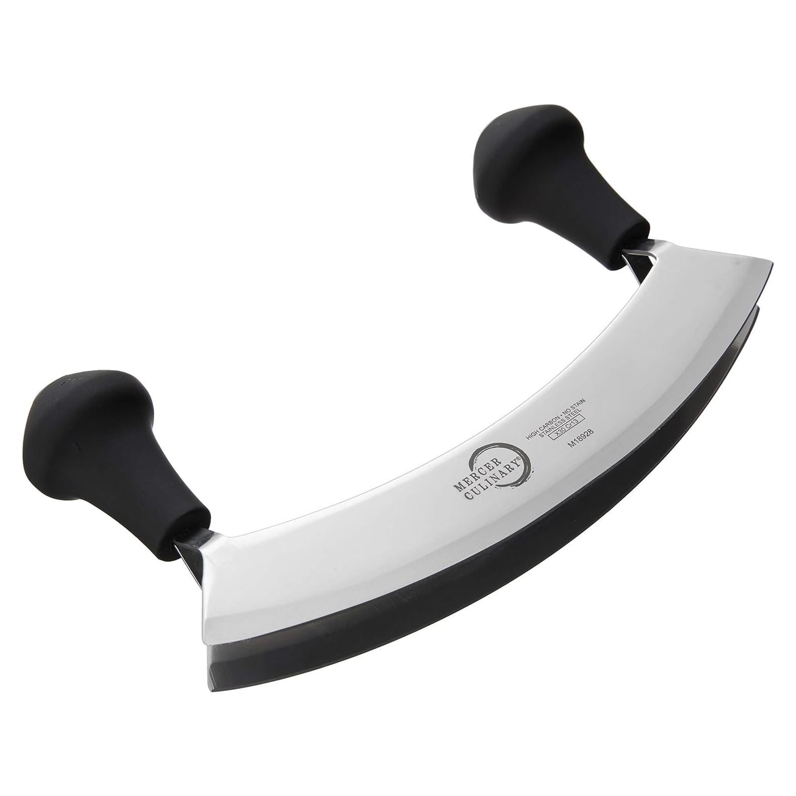 Cuchillo Mezzaluna Doble Hoja Mercer Culinary 20.32 cm Acero Inoxidable