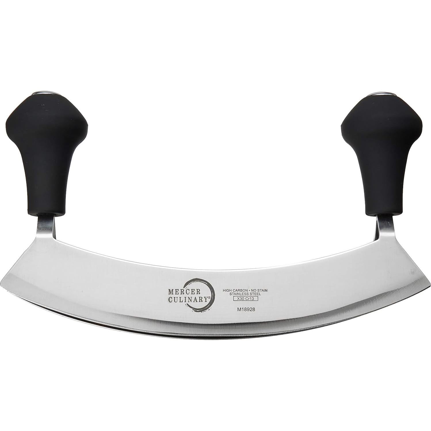 Cuchillo Mezzaluna Doble Hoja Mercer Culinary 20.32 cm Acero Inoxidable
