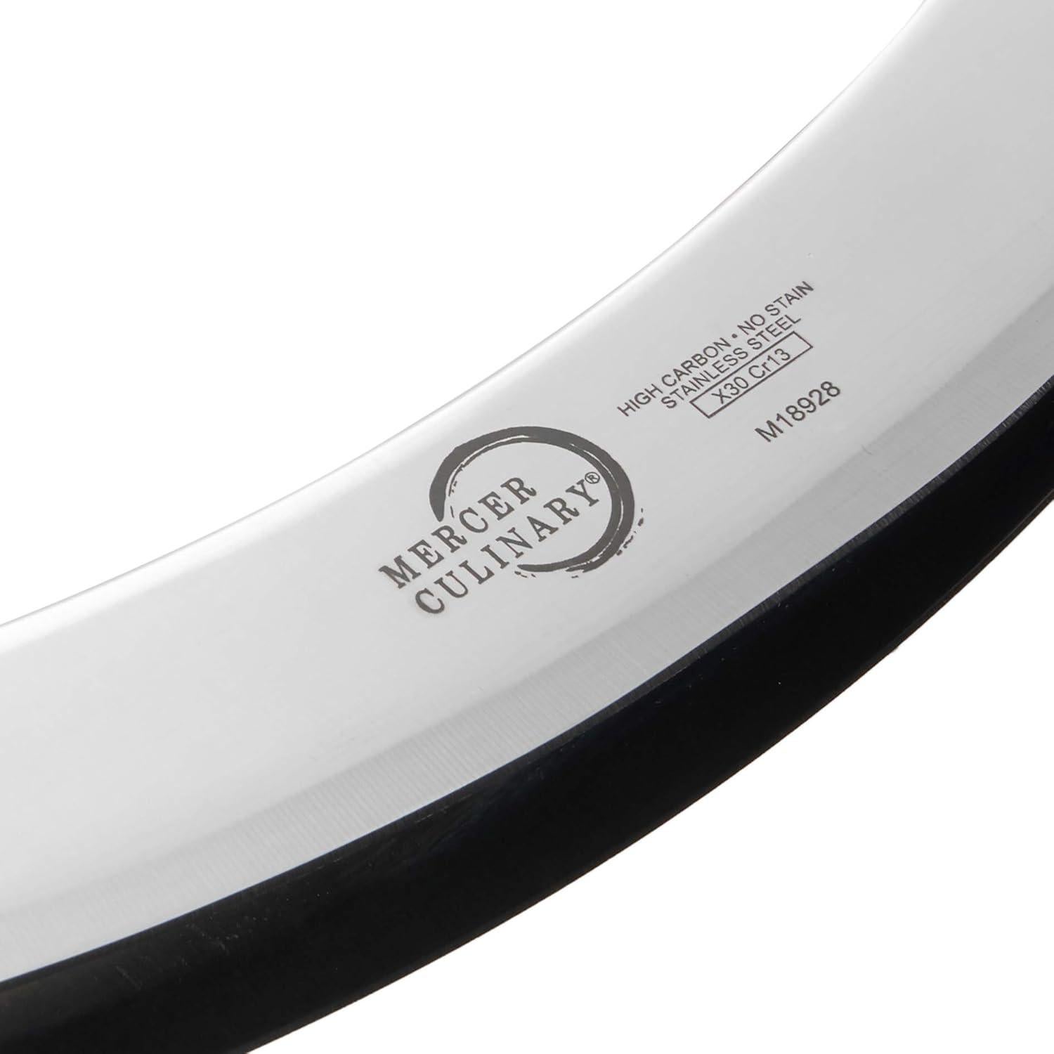 Cuchillo Mezzaluna Doble Hoja Mercer Culinary 20.32 cm Acero Inoxidable
