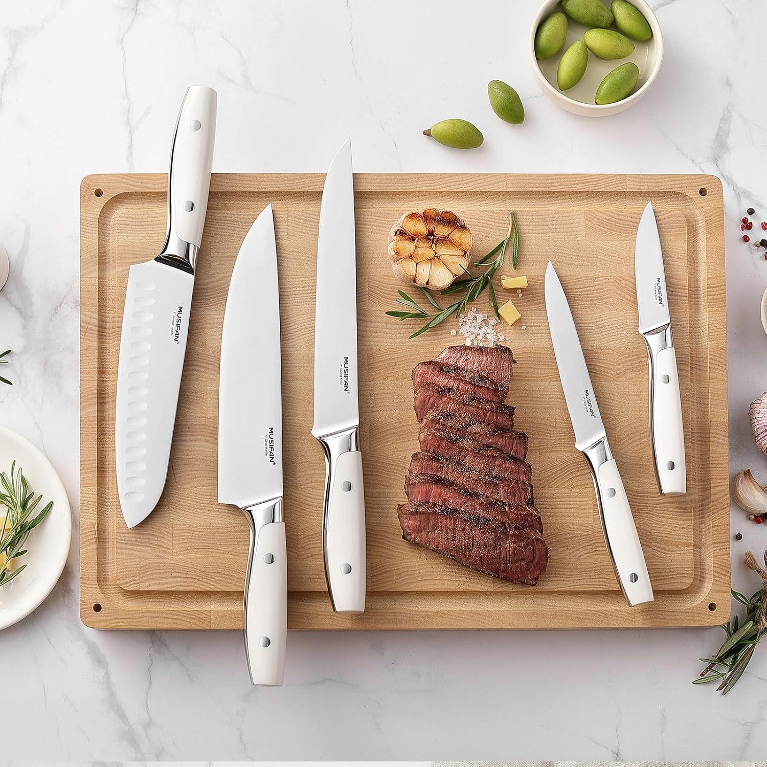 Juego de cuchillos de cocina Musifan 5 piezas acero inoxidable