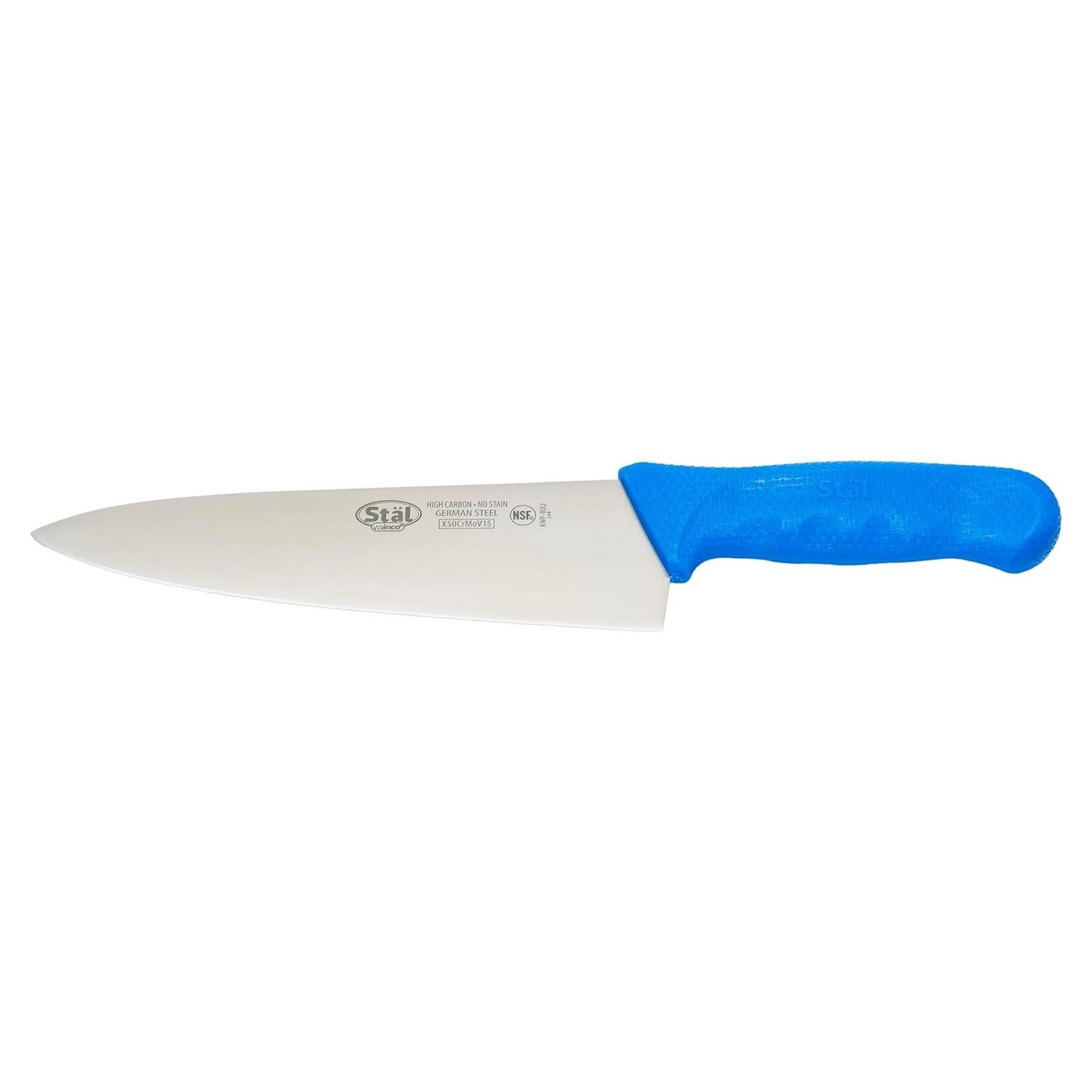 Cuchillo de Chef Winco KWP-80U 20.32 cm Acero Alemán Azul