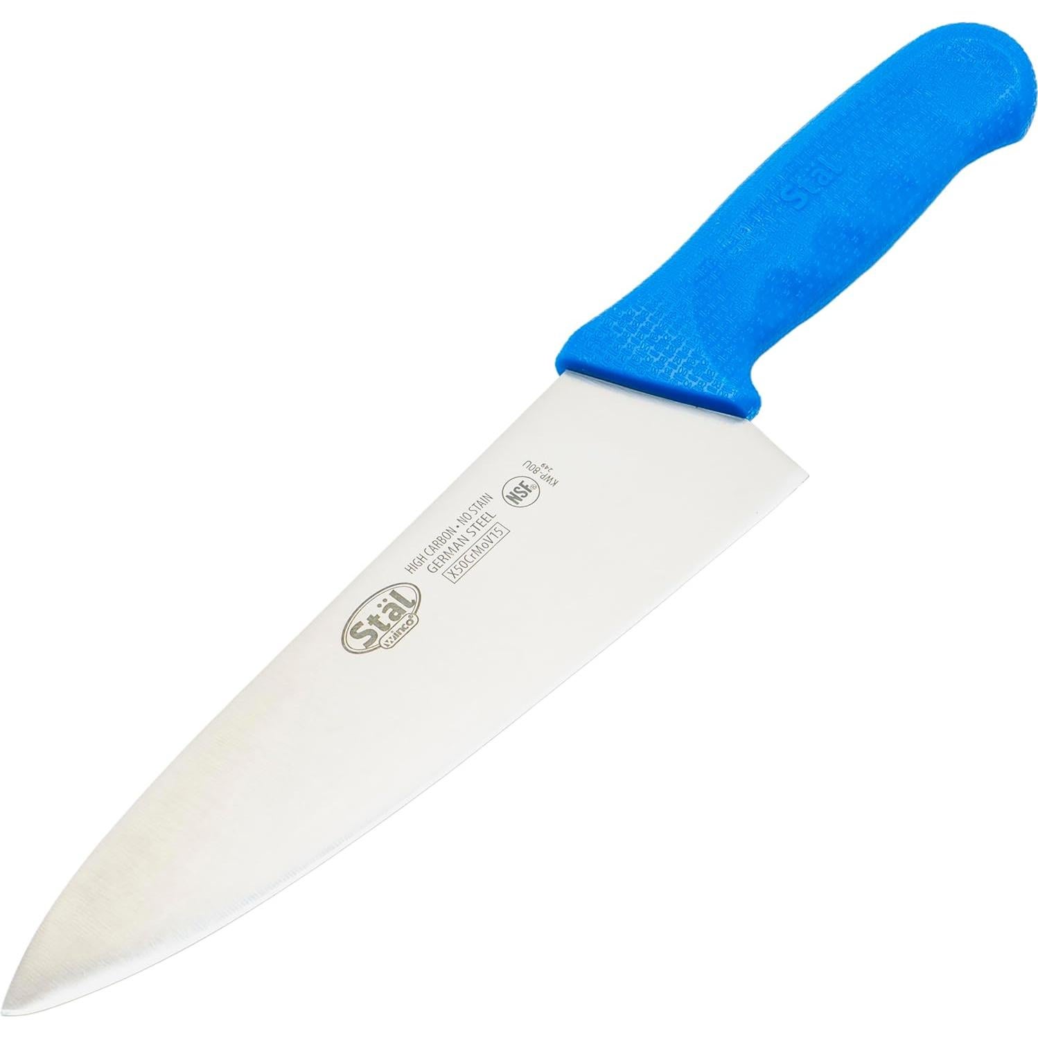 Cuchillo de Chef Winco KWP-80U 20.32 cm Acero Alemán Azul