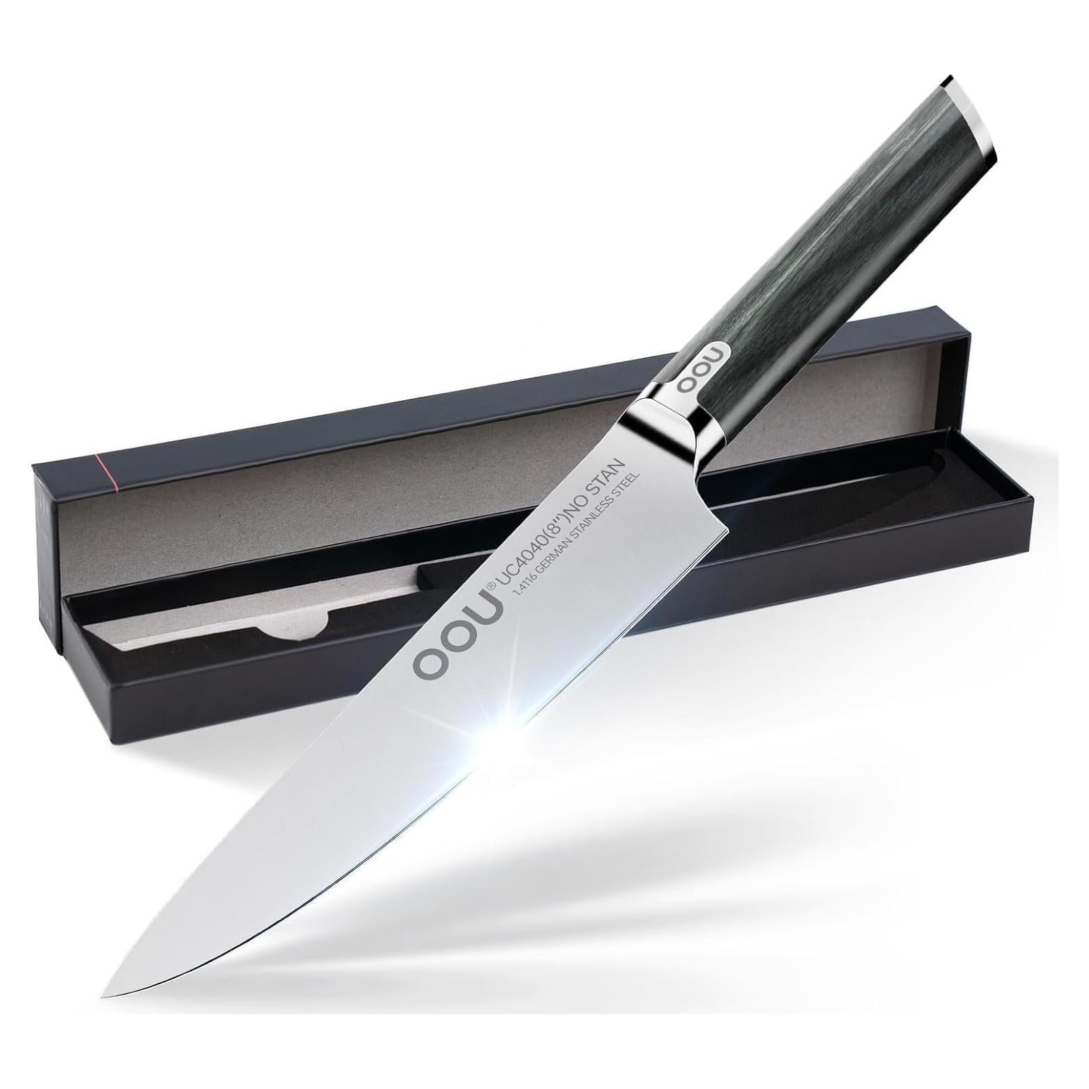 Cuchillo de Chef OOU 20.32 cm Acero Alemán 1.4116 Ultra Afilado