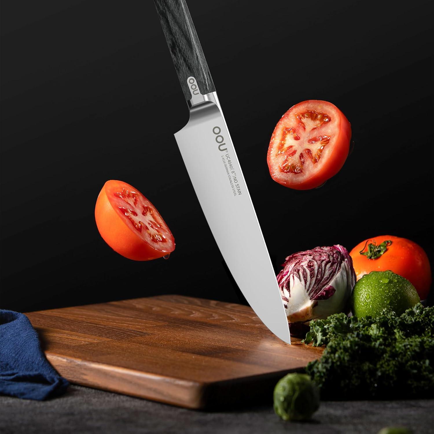Cuchillo de Chef OOU 20.32 cm Acero Alemán 1.4116 Ultra Afilado