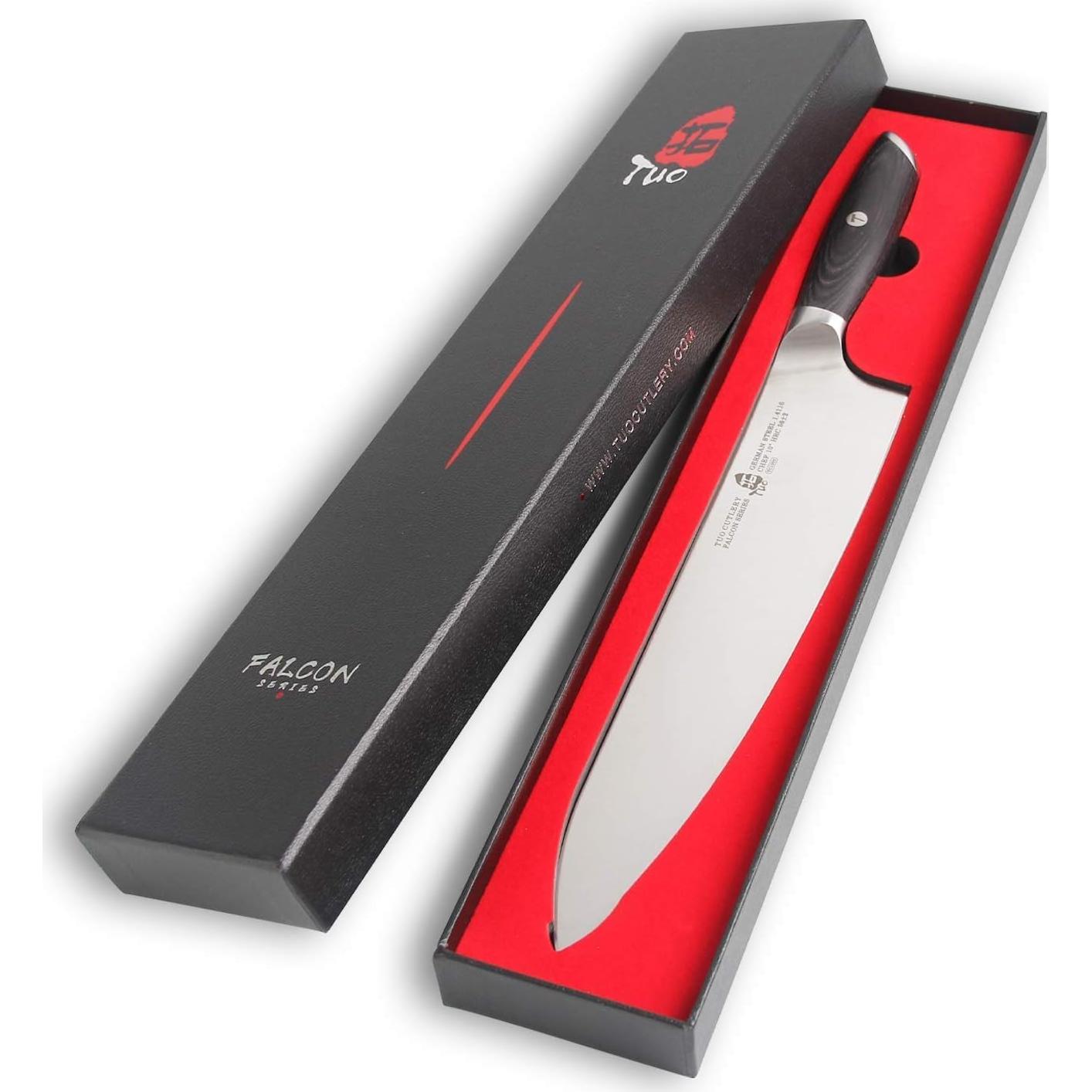Cuchillo de Chef TUO 25.4 cm Acero Alemán Pakkawood Profesional