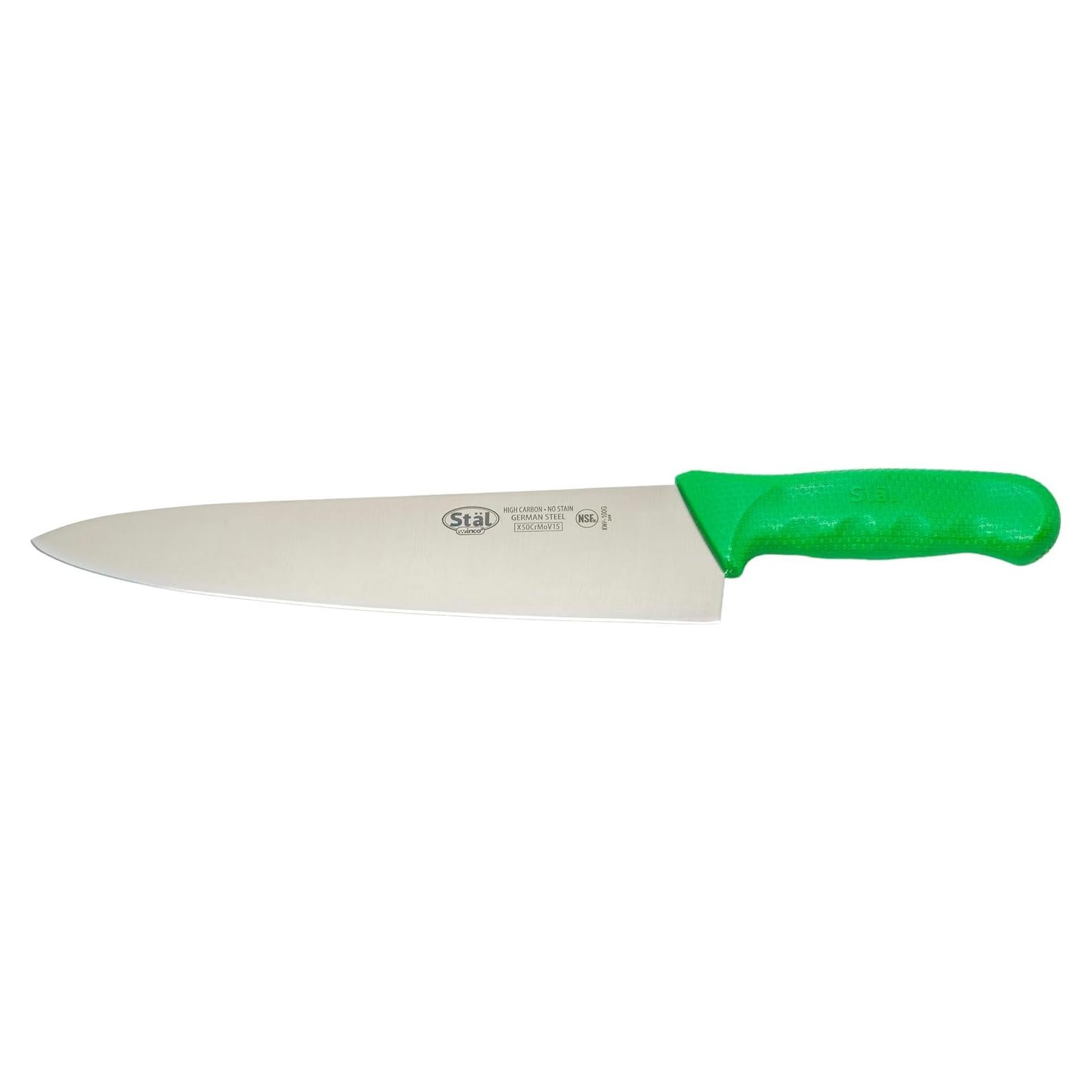 Cuchillo de Chef Winco KWP-100G 25.4 cm Acero Alemán Verde
